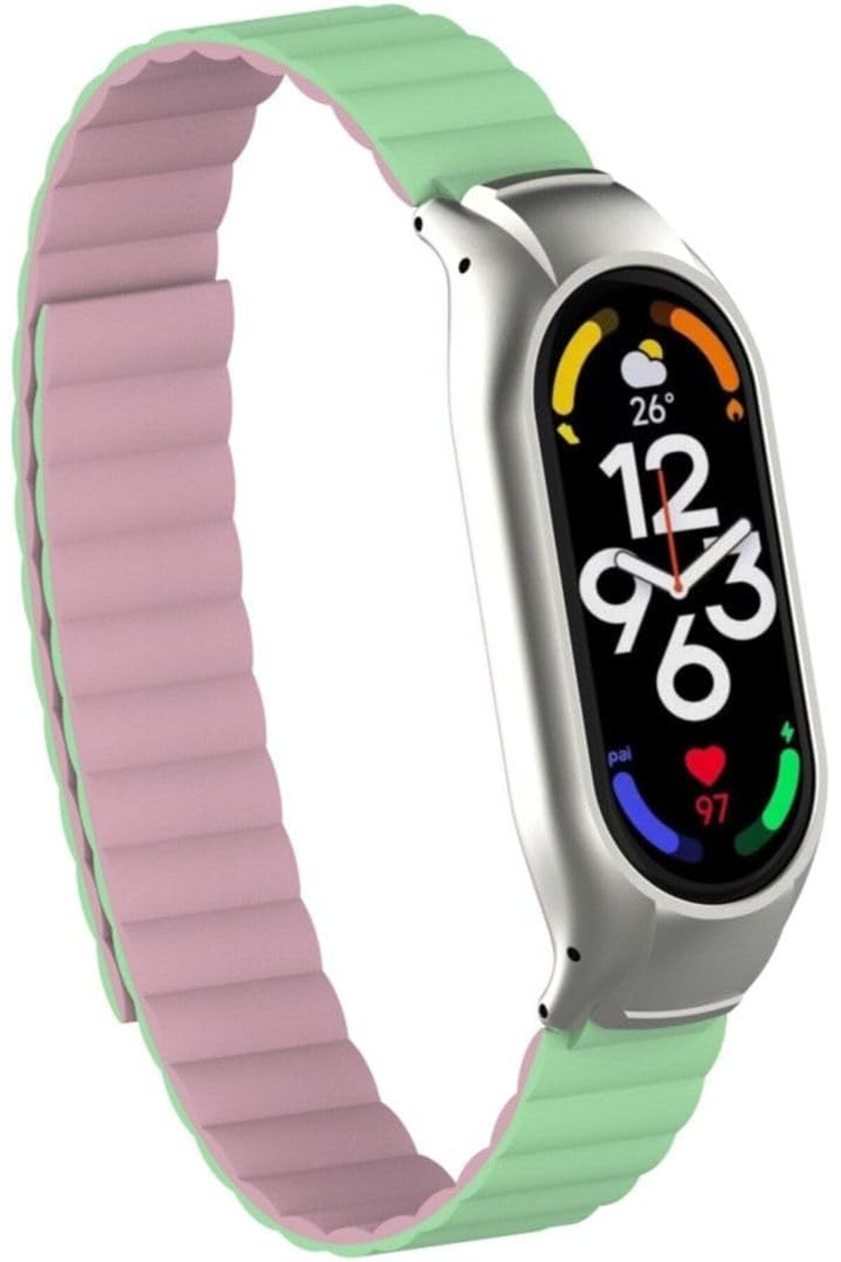 STOREMAX ELZ Xiaomi İle Uyumlu Mi Band 7 KRD-69 Kordon Açık Yeşil FRNTR 1127478