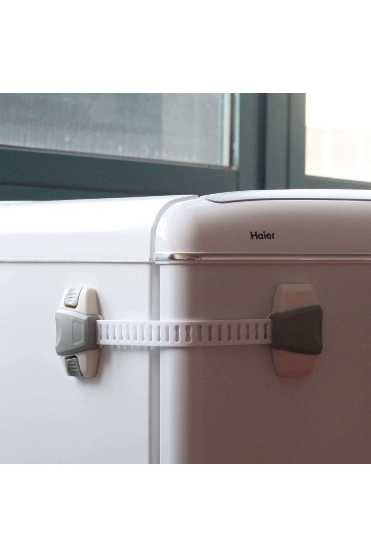 Empria-Set Of 3 Flexible And Adjustable Cabinet Locks, With 2 Buttons, 22 X 6 Cm, Grey 6