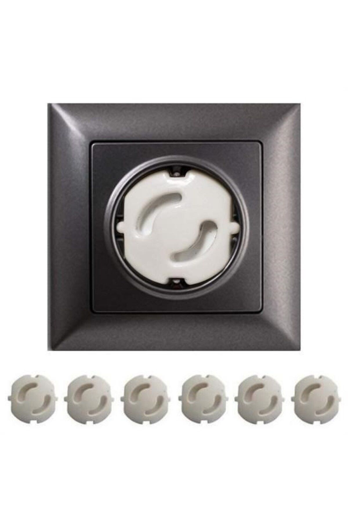 Eldenör ® Bebek Çocuk Priz Koruma Kapağı (6 Adet) Çocuk Güvenliği, Priz Muhafazası, Priz Kapatıcı