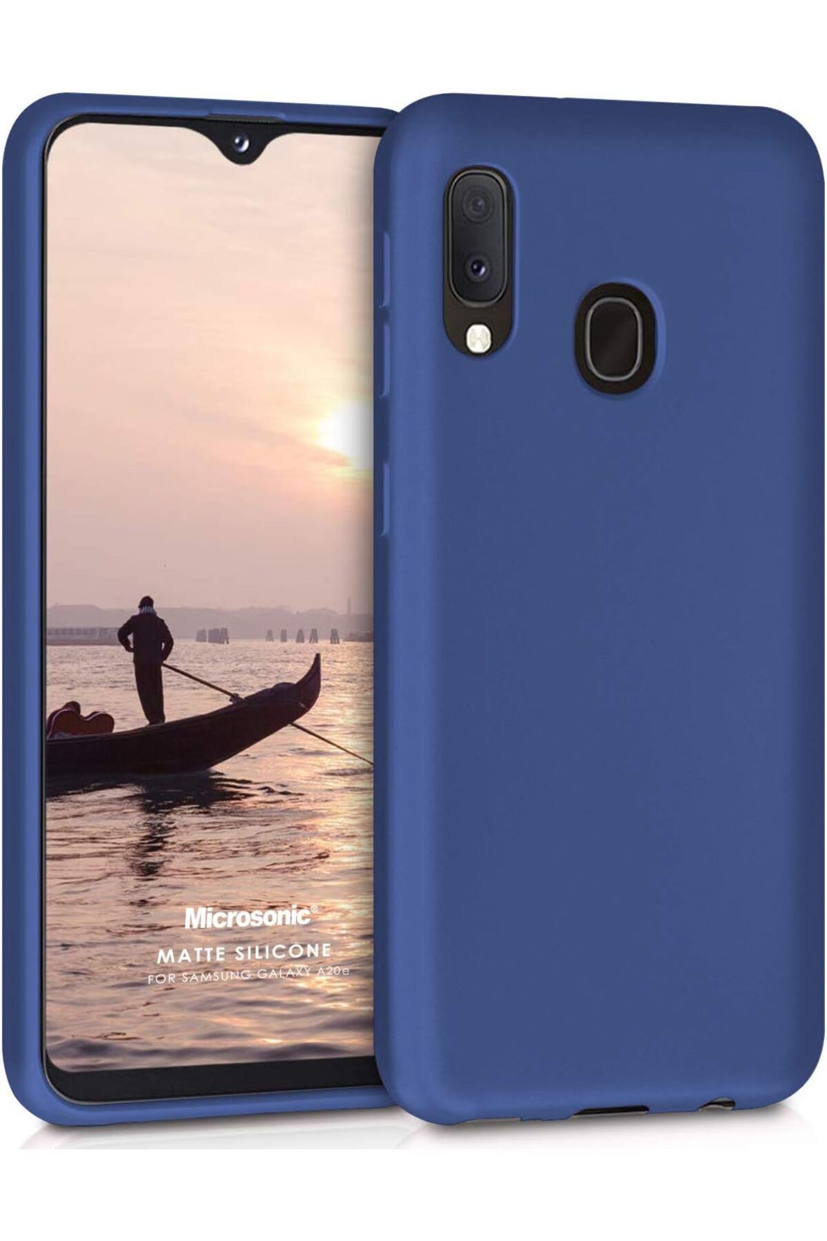 STOREMAX Matte Silicone Galaxy A20e Kılıf Lacivert TrendBazaar 1057563