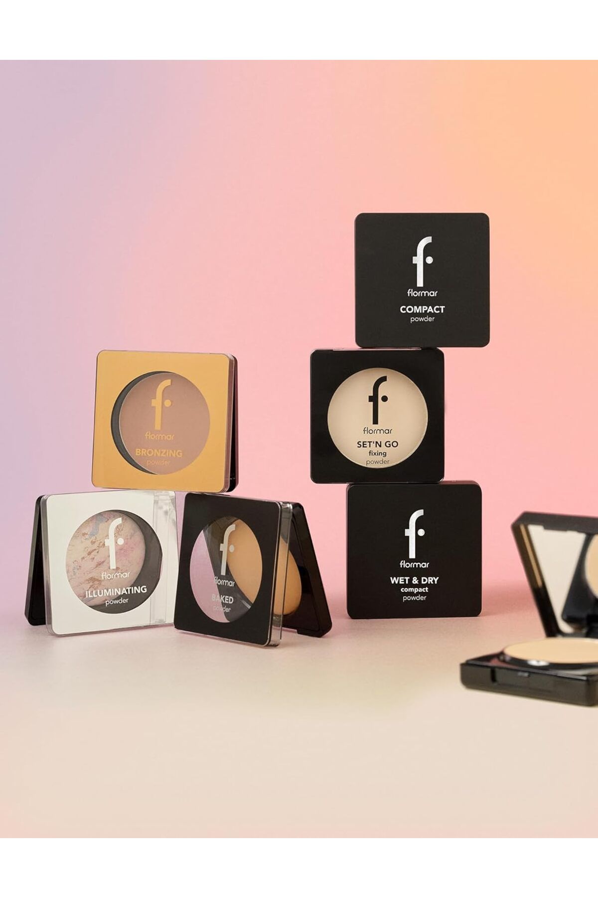 Flormar-بودرة مضغوطة للاستخدام الرطب والجاف من، لون العسل 009 9