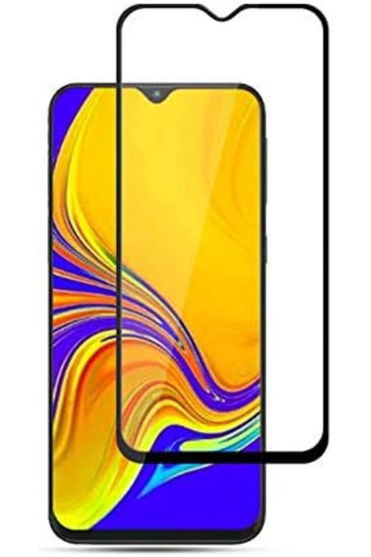 STOREMAX OZN 75849085 OPPO A12 İçin Kenarı Kırılmaya Dayanıklı Full Yapışan 5D Cam Ekran Koruyucu Si