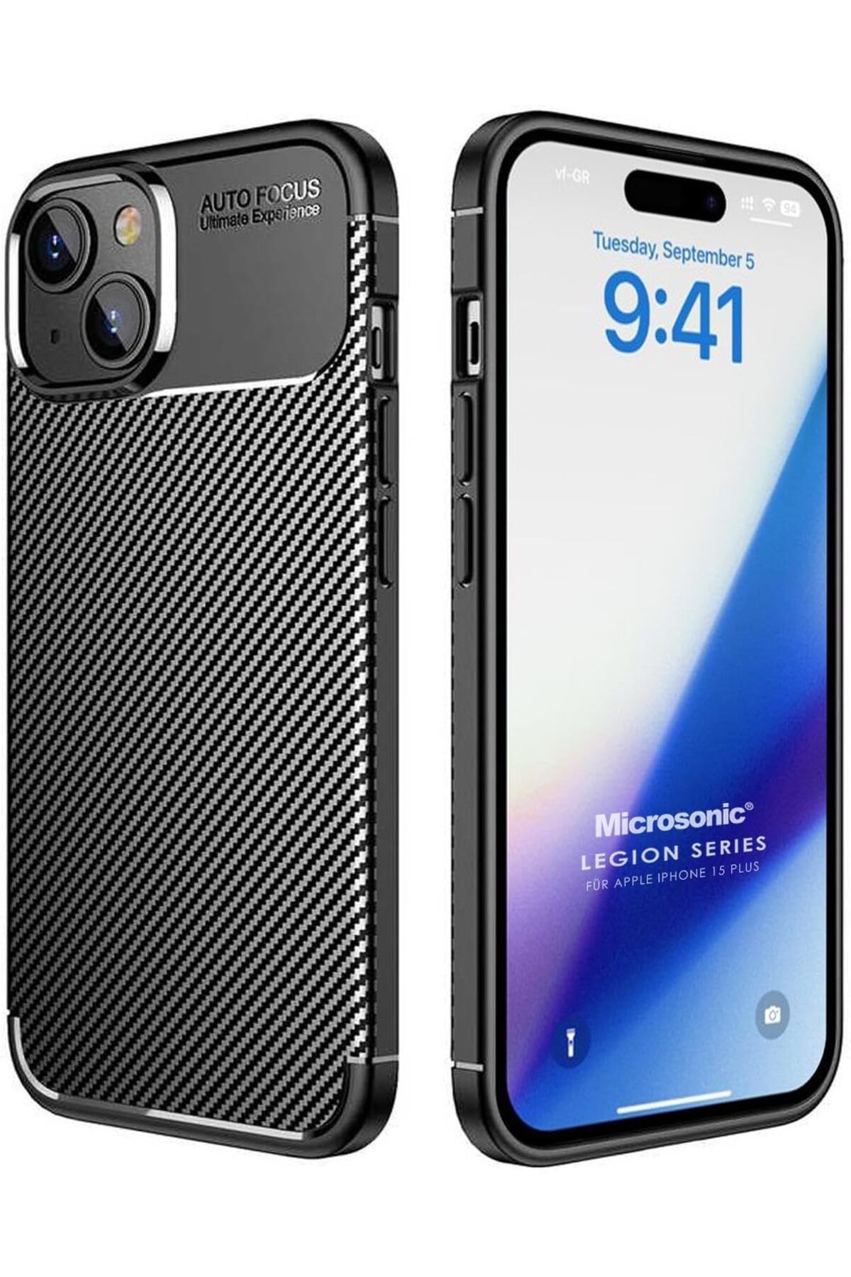 STOREMAX SRT Kılıf iPhone 15 Plus için Legion Series Siyah [iPhone 15 Plus ile Uyumlu Kılıf - Siyah] Fx