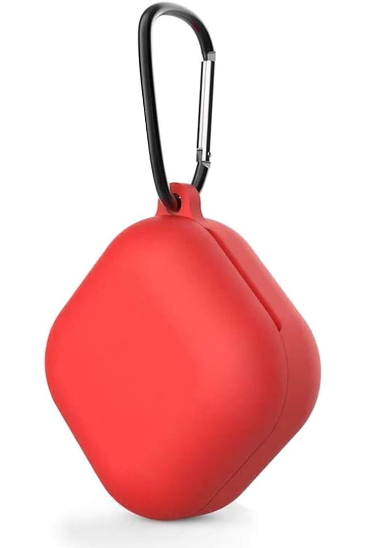 STOREMAX Rom Galaxy Buds FE için Kılıf Askılı Mat Silikon Kırmızı [Galaxy Buds FE ile Uyumlu Kılıf