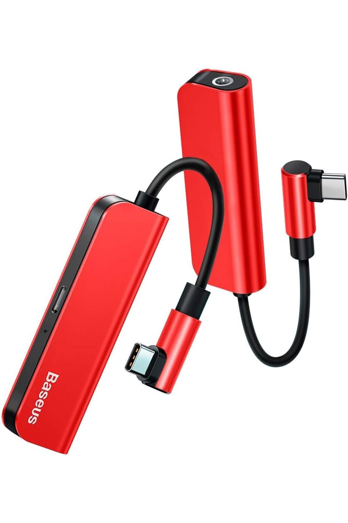 STOREMAX Sbl L53 2 in 1, Bilgisayar/Telefon Mini Hub Adaptörü, Kırmızı - Siyah, Giriş: USB Type C, Çı