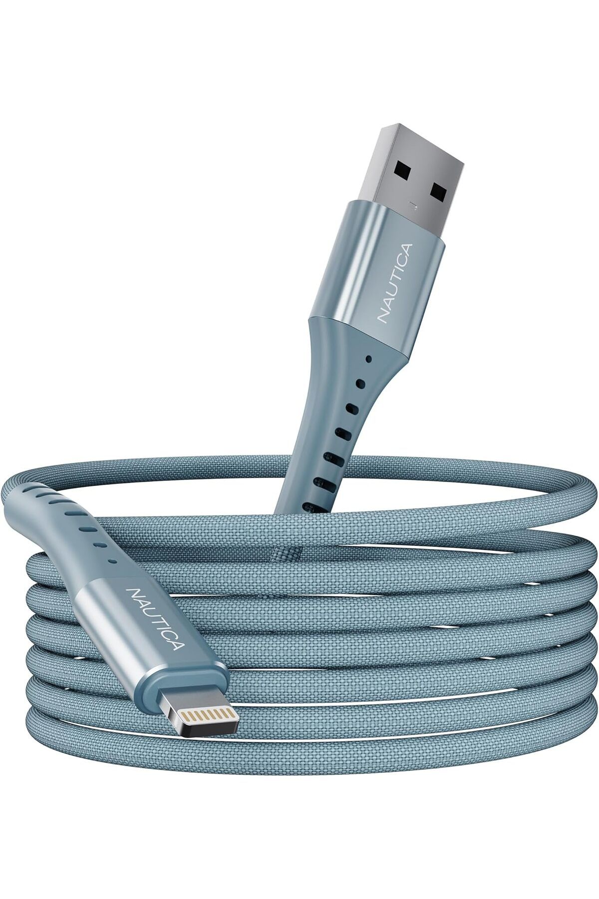 LUXE C65 MFI Lightning to USB-A 12W Örgülü Hızlı Şarj ve Data Kablosu 3M Mavi LXSHP 1055529