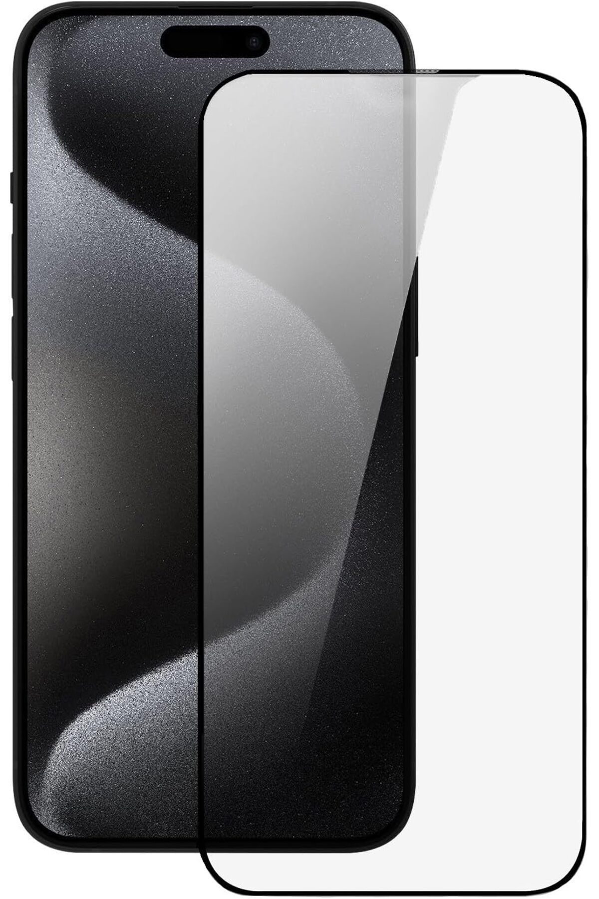 STOREMAX ELZ iphone 15 PRO MAX için SuperGlass Ekstra Kalınlaştırılmış Güçlü Ekran Koruyucu Kırıl