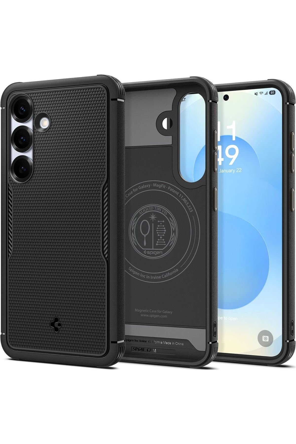 STOREMAX SRT Galaxy S25 Kılıf Core Armor MagFit özellikli Matte Black - ACS08924 FxYM 1126906
