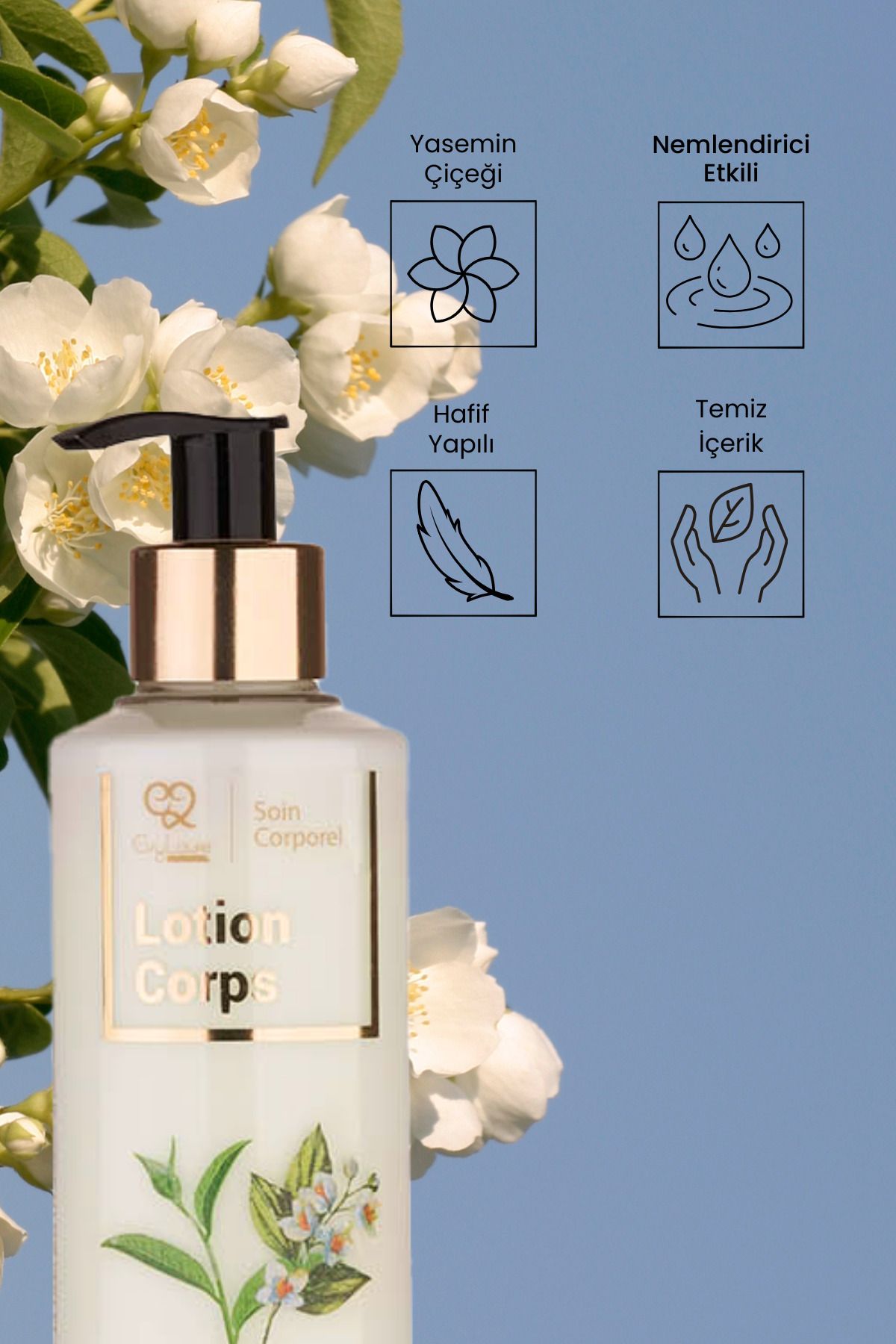 EvyLaure-250 ml Jasmine Jasmine Flower Extract - Body Lotion 3