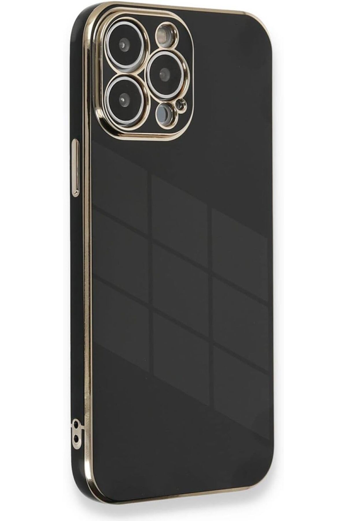 STOREMAX iPhone 14 Pro için Kılıf Olive Plated Siyah [iPhone 14 Pro ile Uyumlu Kılıf - Siyah] TrendBaza
