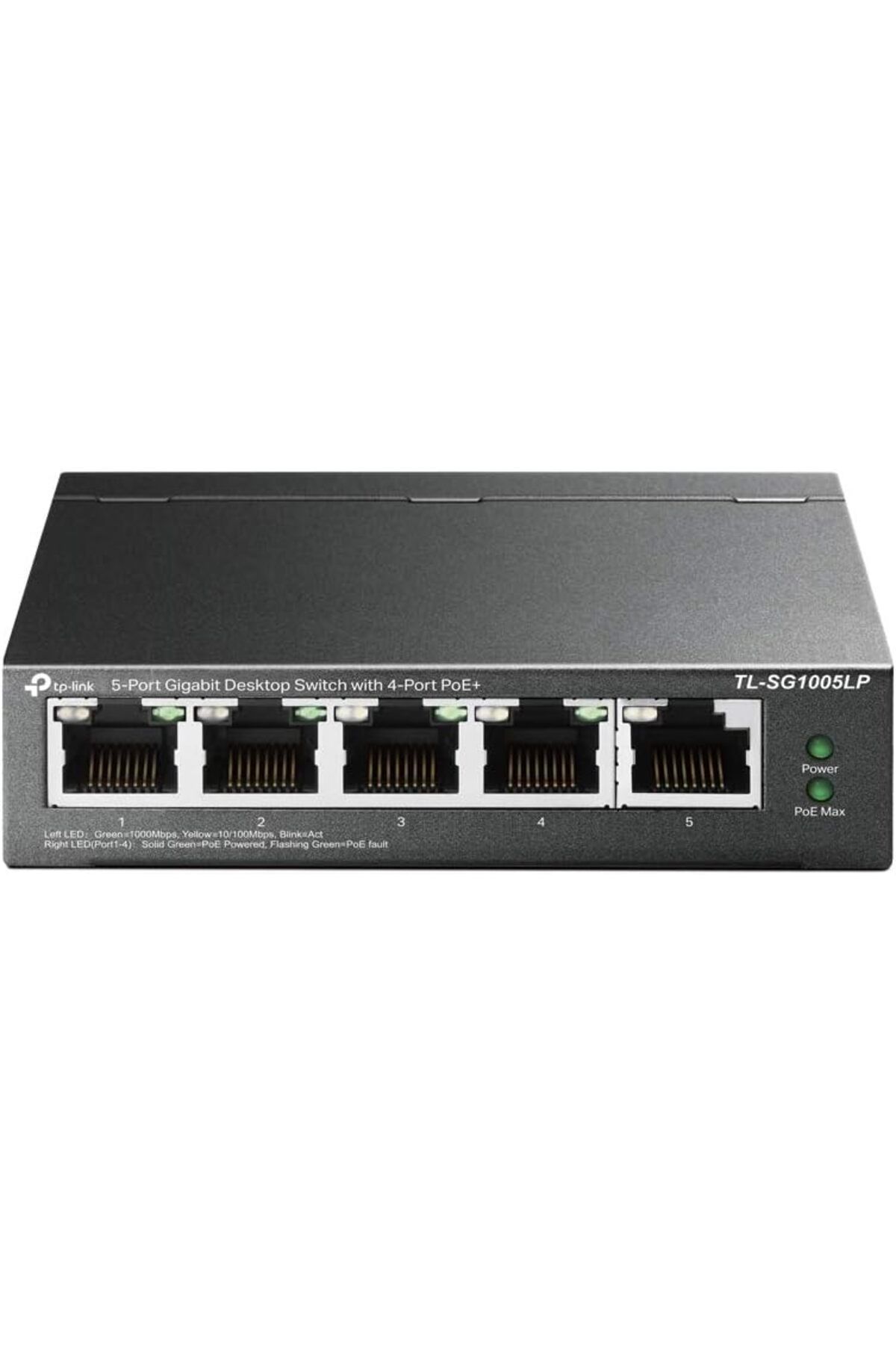 LUXE TL-SG1005LP, 4 Port PoE + ile 5 Port Gigabit Masaüstü Switch LXSHP 1055529