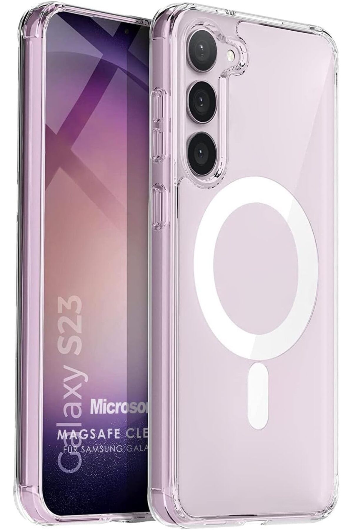 STOREMAX SRT Galaxy S23 için Kılıf MagSafe Clear Soft Şeffaf [Galaxy S23 ile Uyumlu Kılıf - Şeffaf] Fx