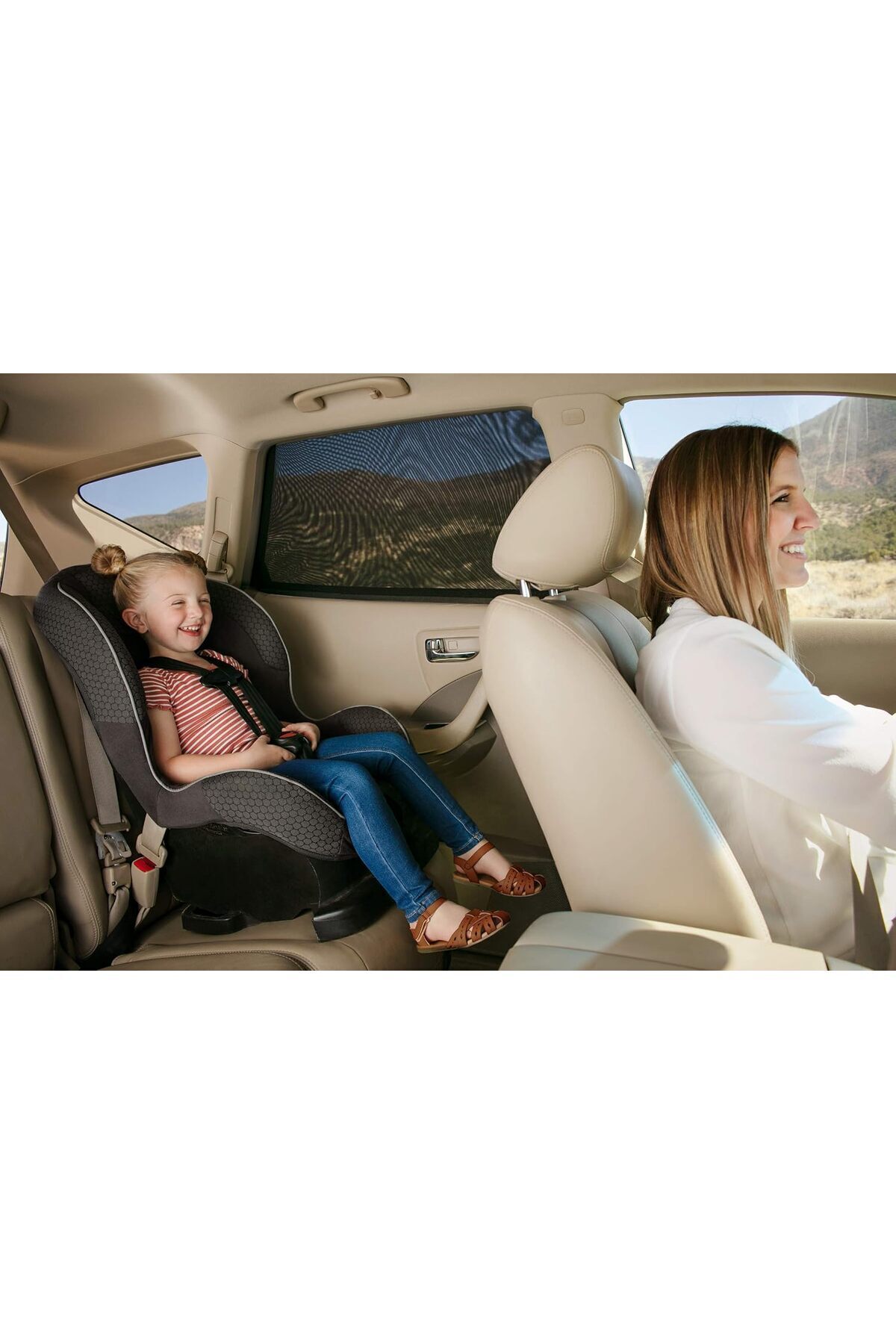 Ankaflex Araba Yan Cam Perdesi Oto Arka Perde Araç Güneşlik Gölgelik Bebek Çocuk Bebe Örtü Cam Çorabı Filmi fotoğrafı 6 (önizleme)