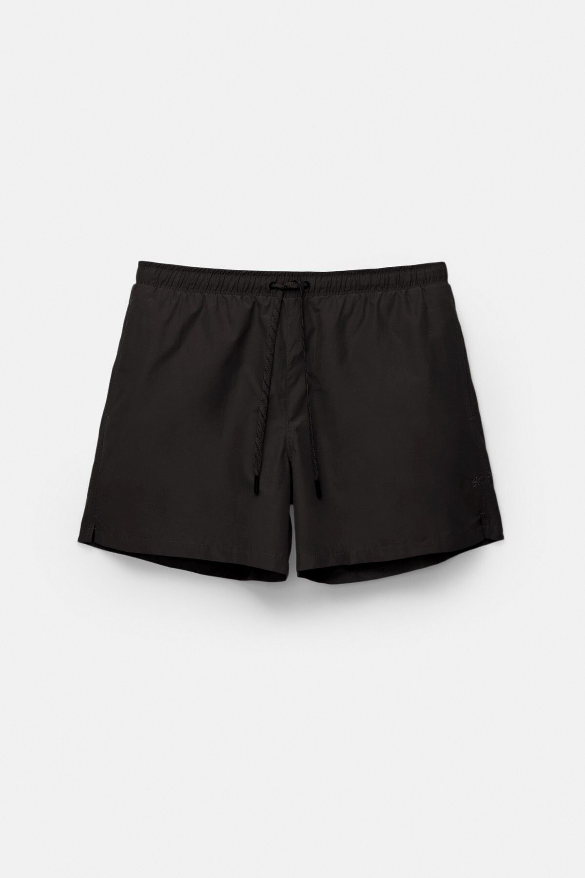 Pull & Bear-Regular swimming trunks with logo waist 7
