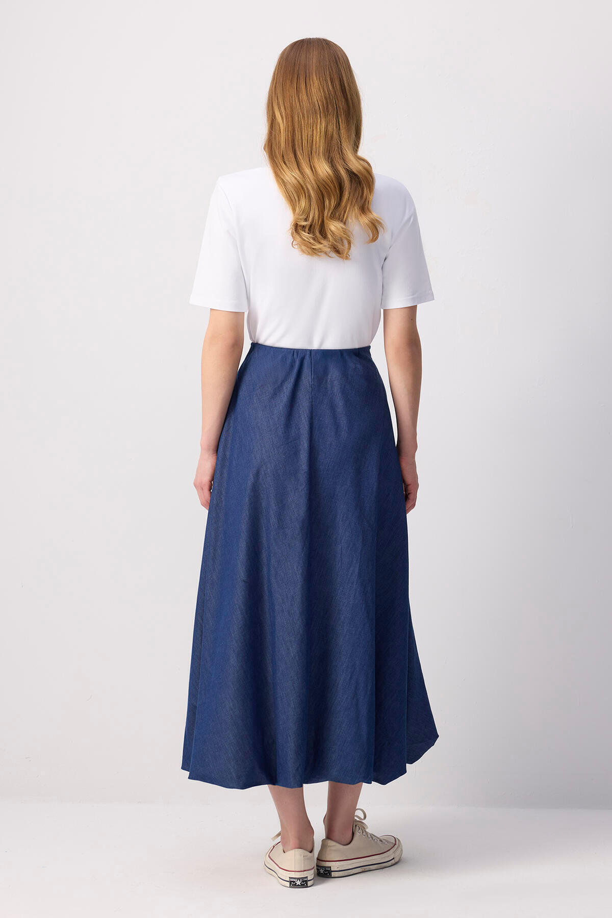 Touché Privé-Denim Effect Balloon Skirt 6