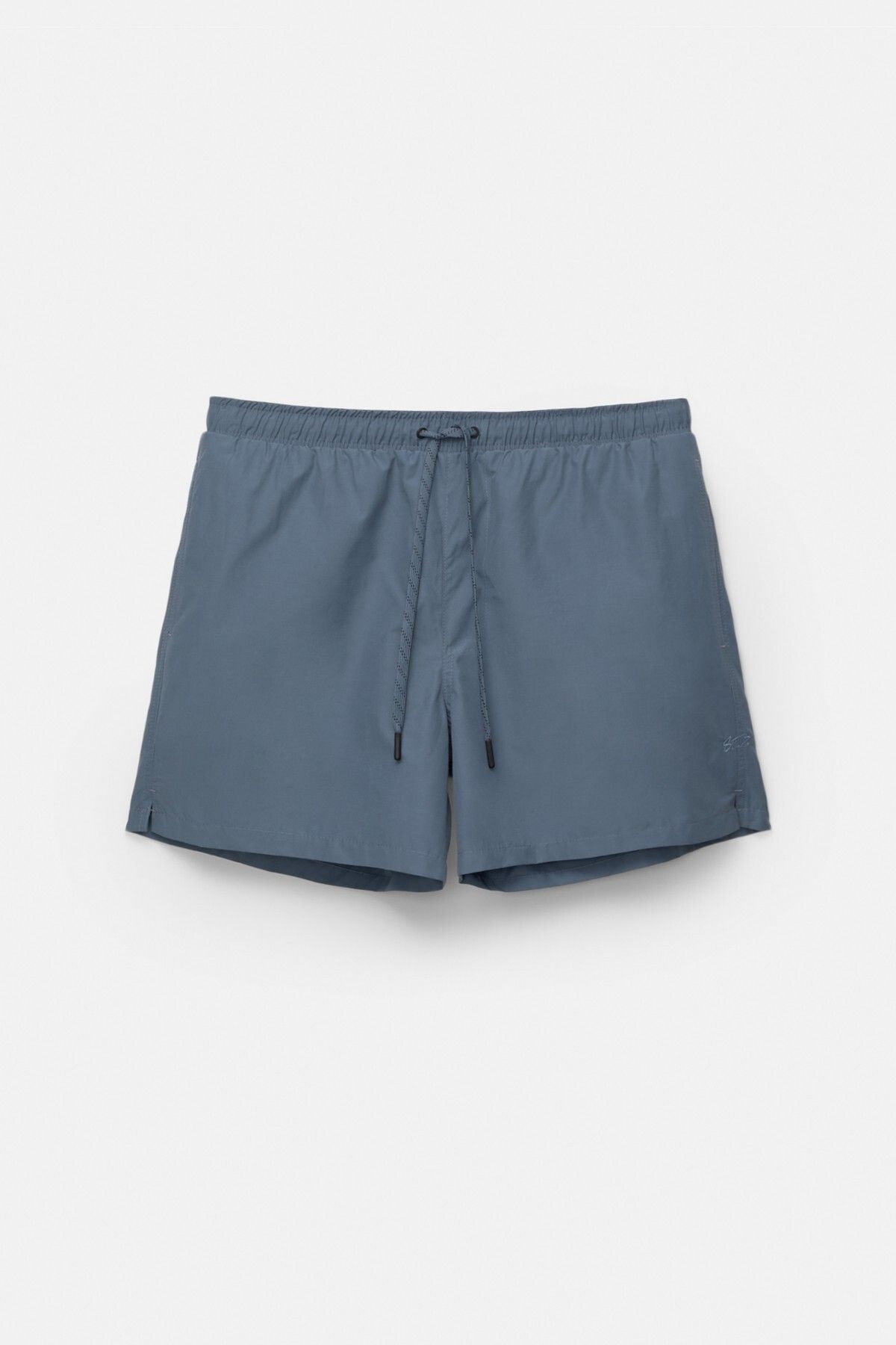 Pull & Bear-Regular swimming trunks with logo waist 7