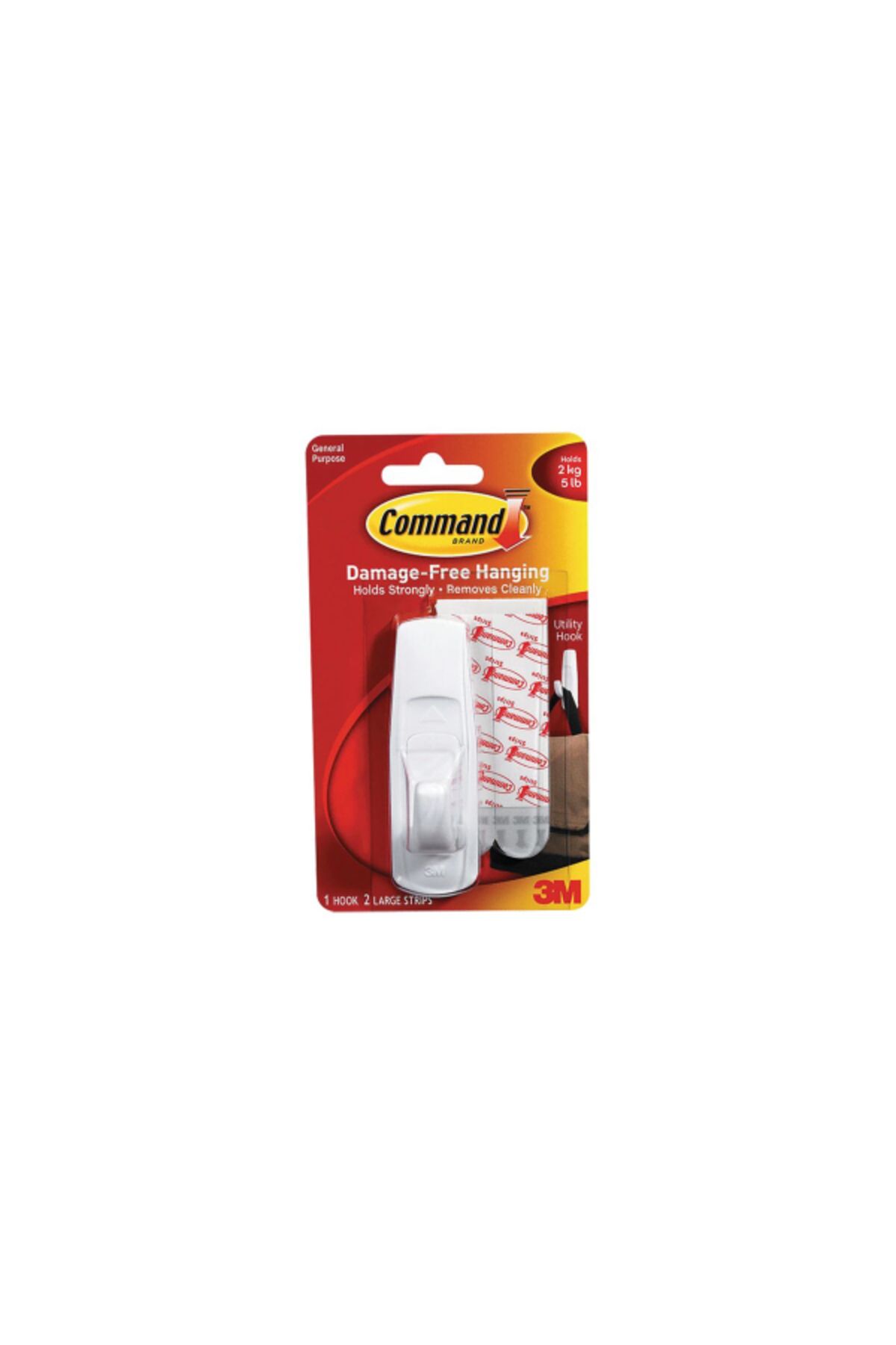 COMMAND-Self-Adhesive Strips Utility Hook Large 1