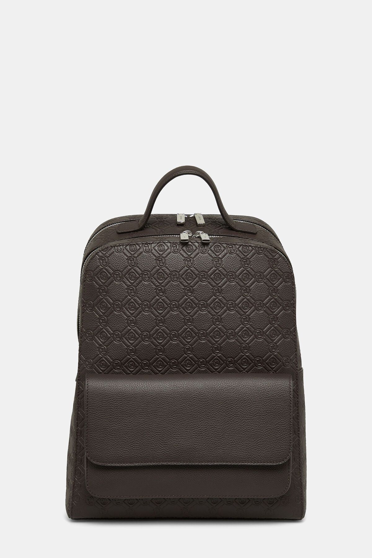 KAHVE MONOGRAM DERİ ÇANTA