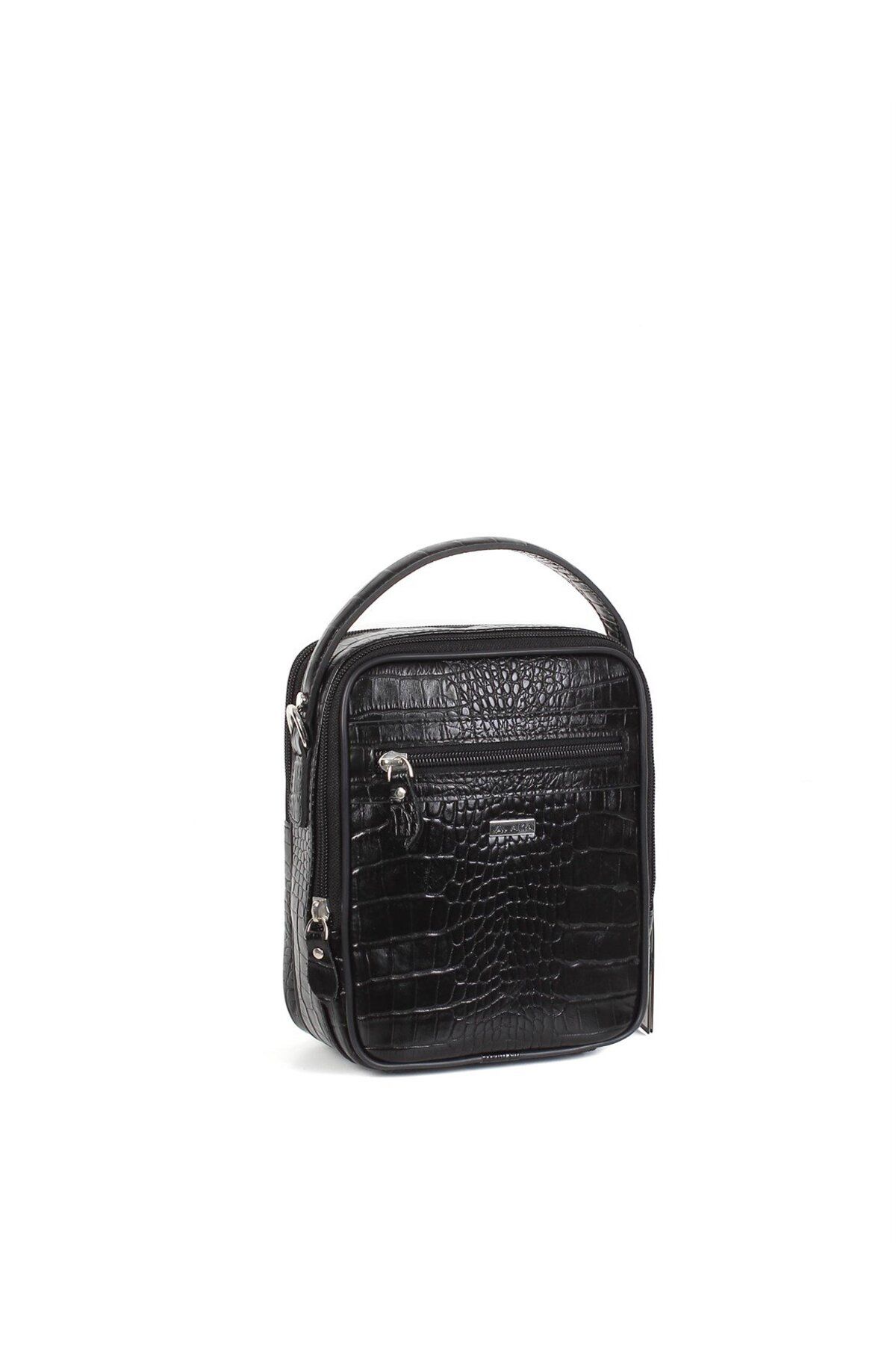 Aka-Leather Black Hand and Shoulder Bag 347 12 3