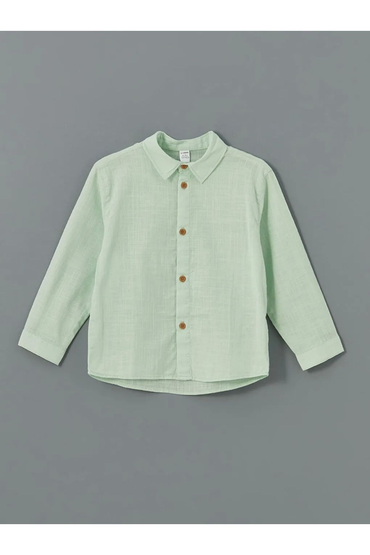 LC Waikiki-Lcw Kids Green Basic pamut fiú ing és nadrág 2 db-os csomag 5