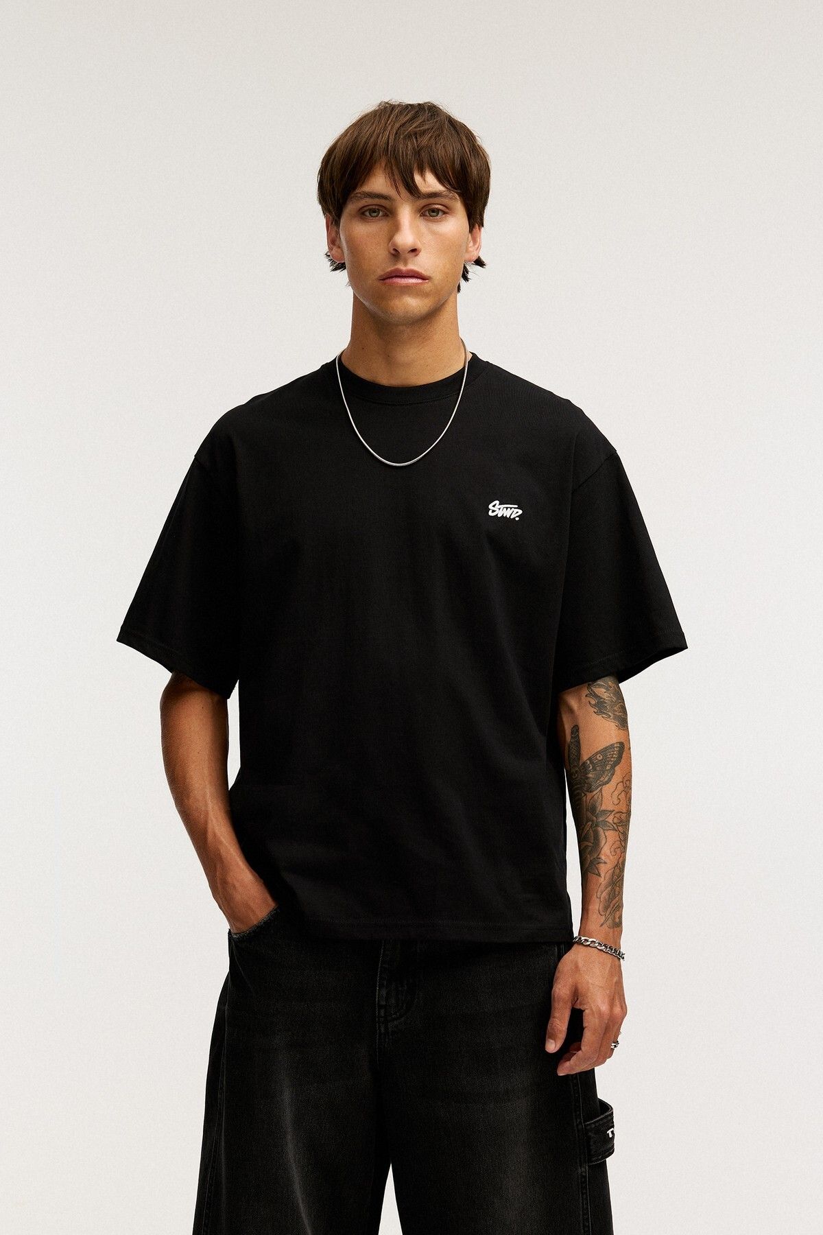 Pull & Bear-T-shirt with STWD logo 2