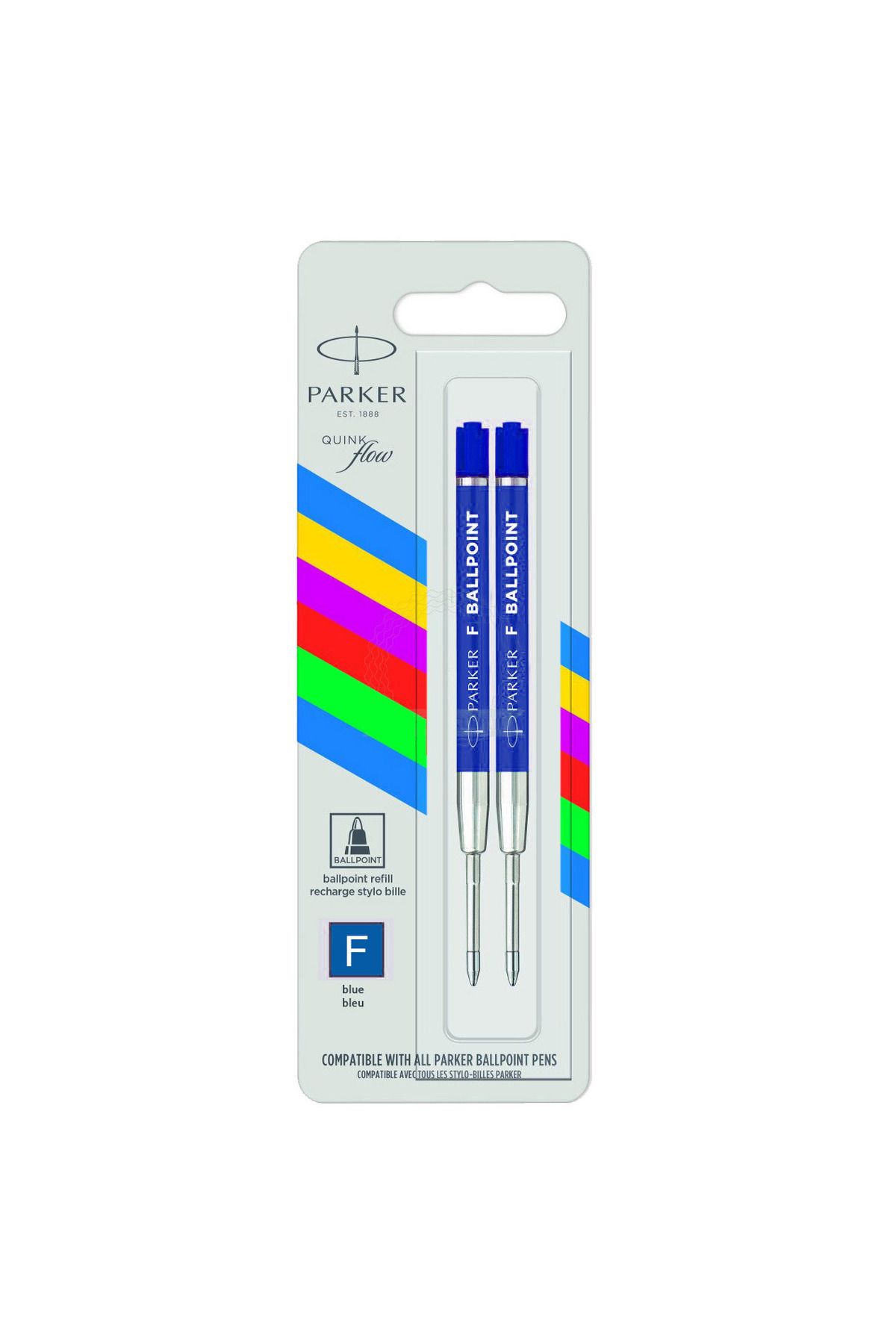 Parker-Pen PVV F Blue - Set of 2 1