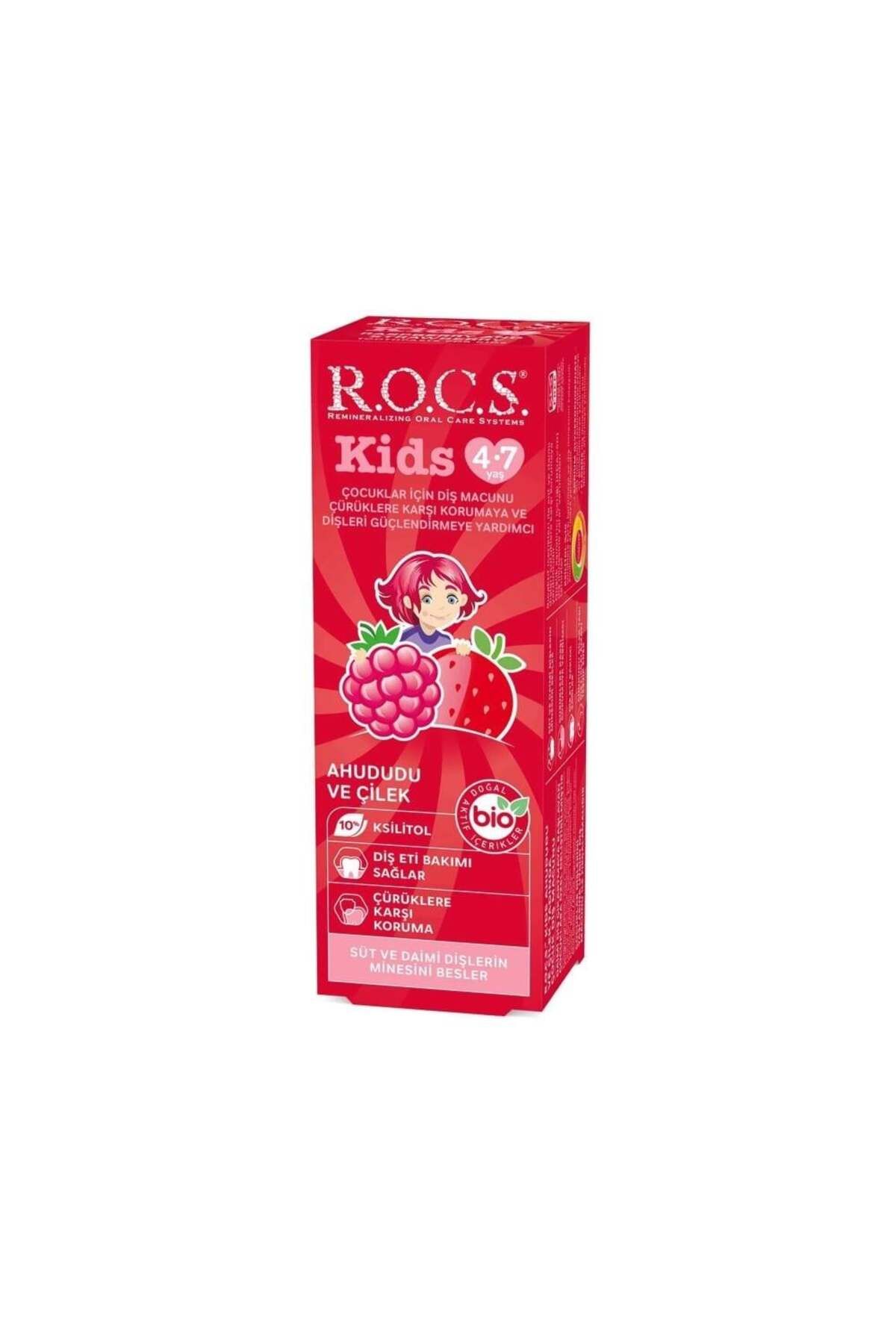R.O.C.S.-Raspberry-Strawberry Flavored Toothpaste (for Children 4-7 Years Old) 3