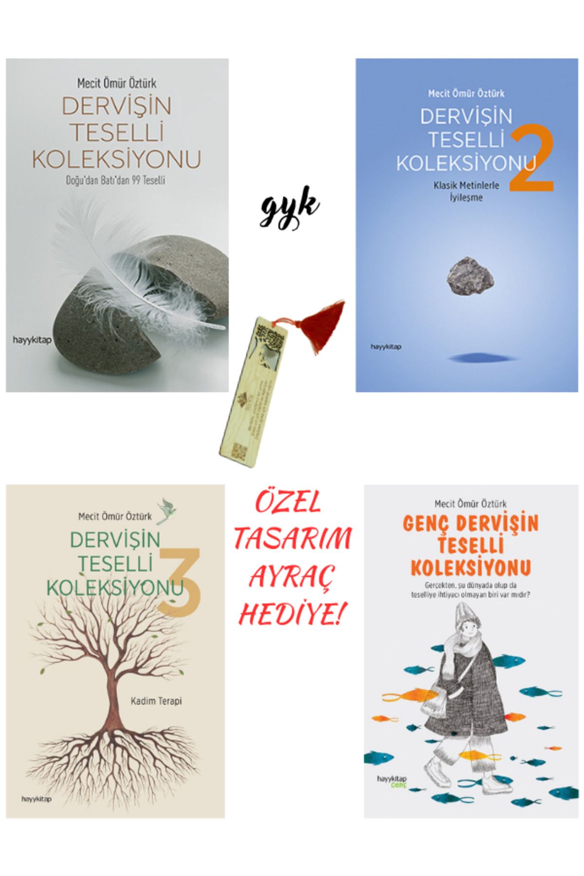 hayykitap Dervişin Teselli Koleksiyonu 1 - 2 - 3 ve Genç Dervişin Teselli Koleksiyonu 4'lü SET (AYRAÇLI!)