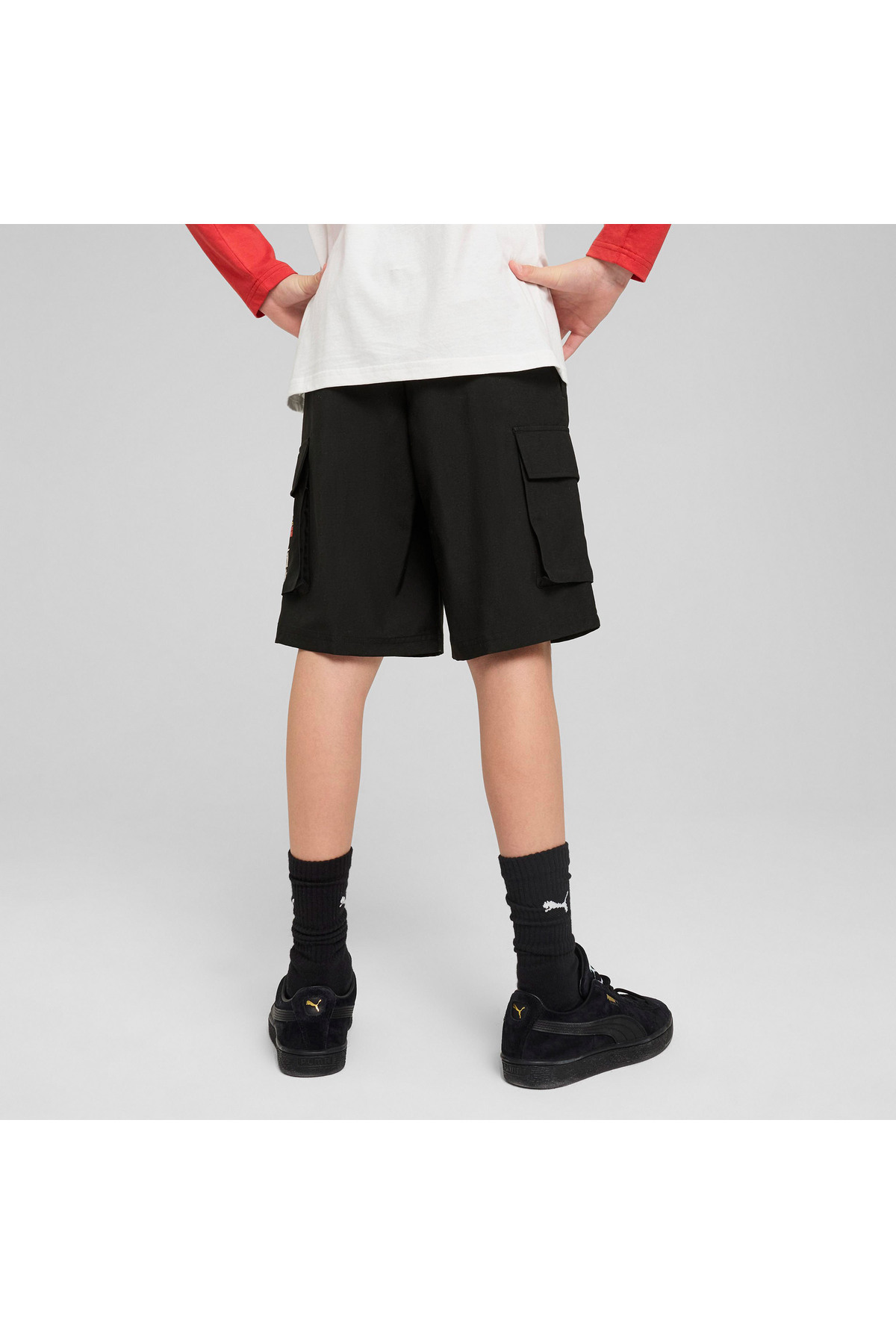 Puma-Mid90S Cargo Chino Kids Black Shorts 2
