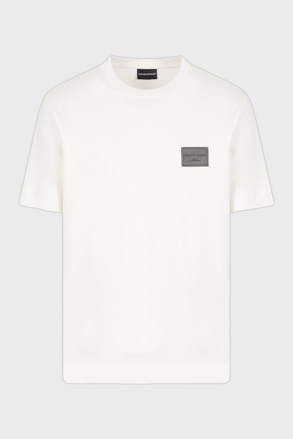Emporio Armani-Men's Round Neck Regular Fit Cotton Short Sleeve White T-Shirt Em 001018   Af12926-U0003 5
