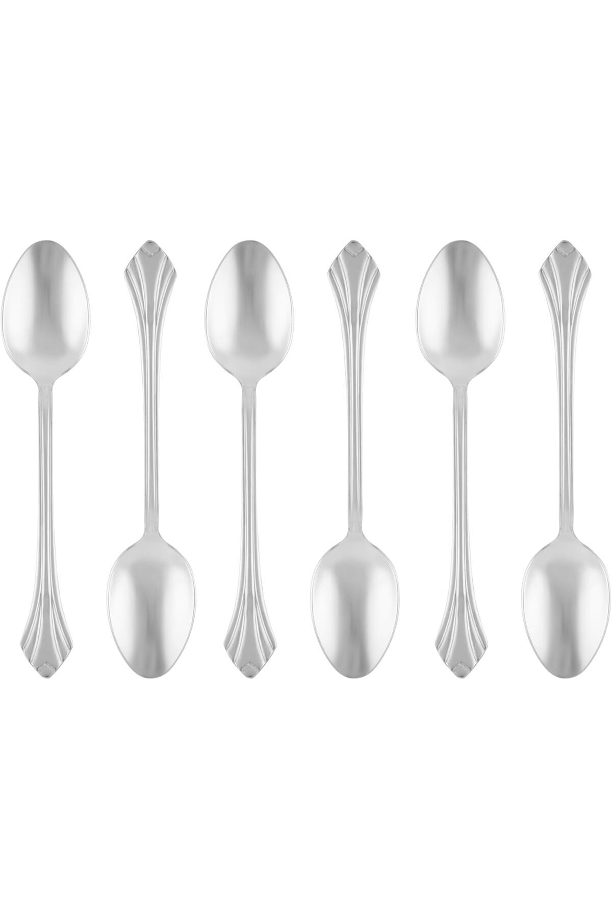 ALSAIF-K2230506/cs Stainless Steel Tea Spoon 6-piece Set, Silver 1