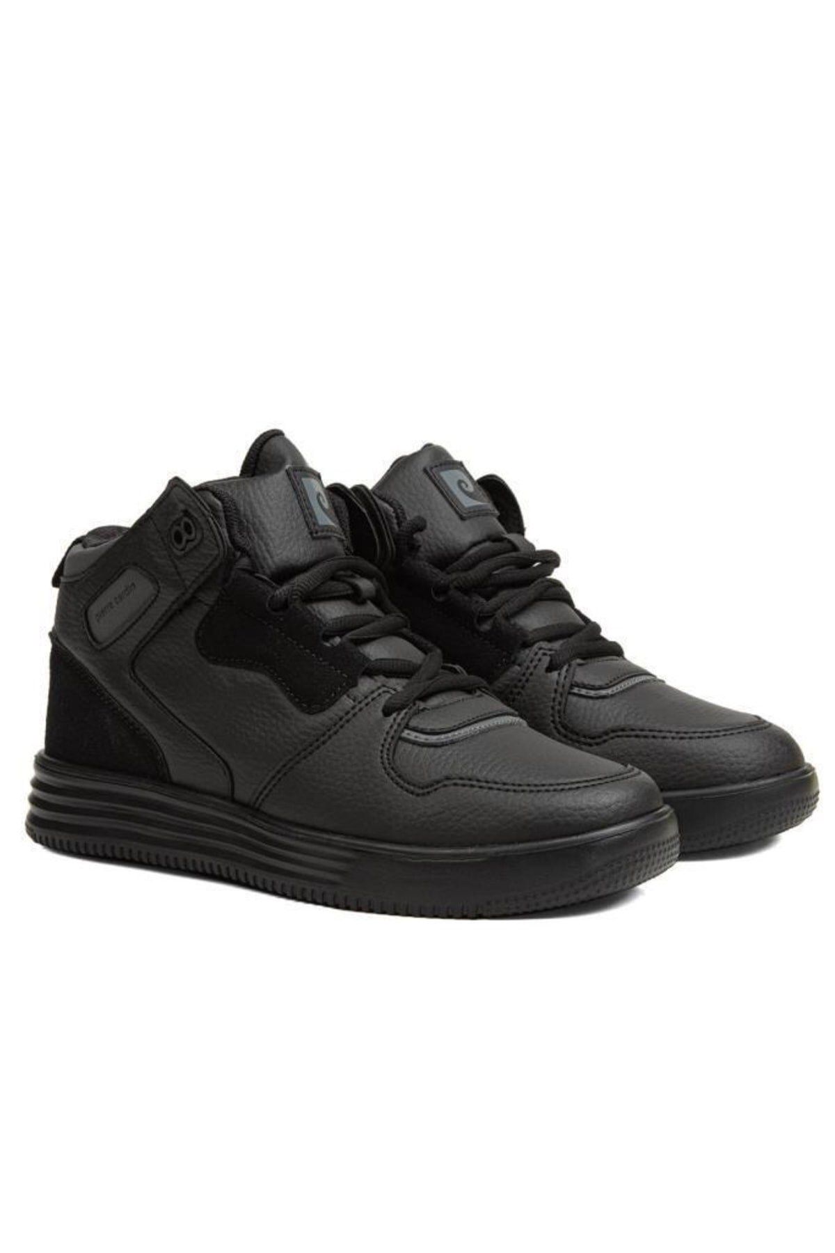Pierre Cardin Comfort Taban Bilek Boy Bağcıklı Günlük Spor Ayakkabı Sneaker Siyah