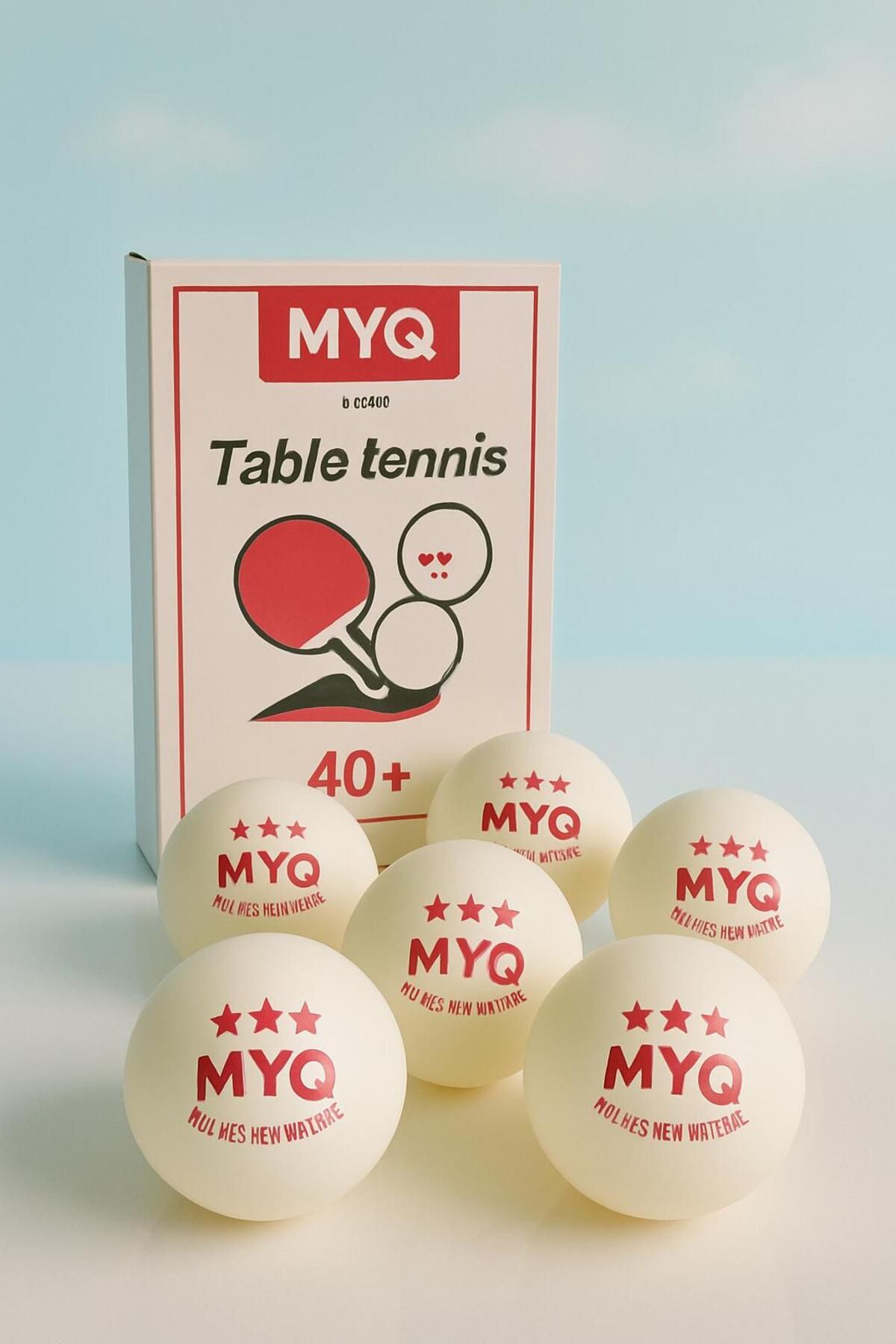 Yenbu Masa Tenisi Topu 6 Adet Beyaz 40+