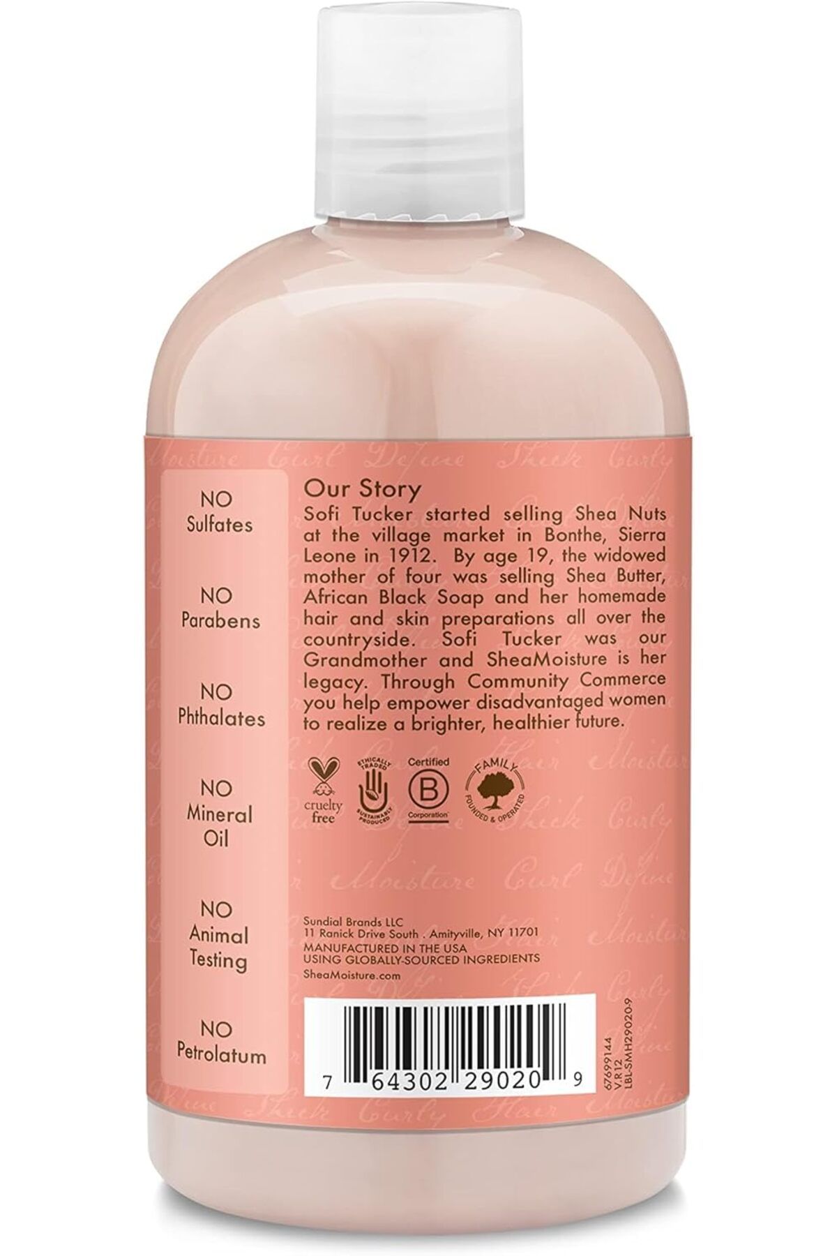 Shea Moisture-Coconut & Hibiscus Curl & Shine Shampoo For Unisex 13 Oz, Multi, 384 ml (Pack Of 1) 3