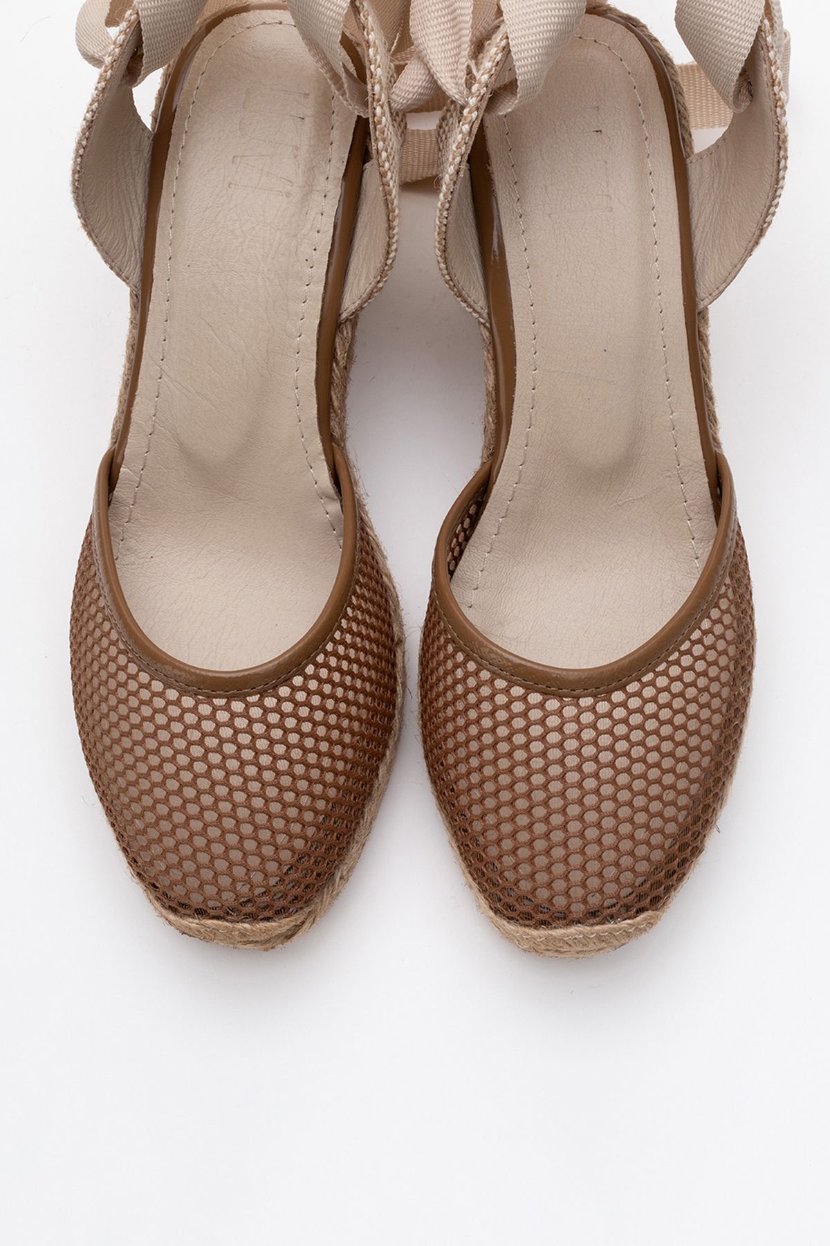 صندل چند رنگ زنانه Lions taba misis چرم پر کردن های پاشنه luvishoes