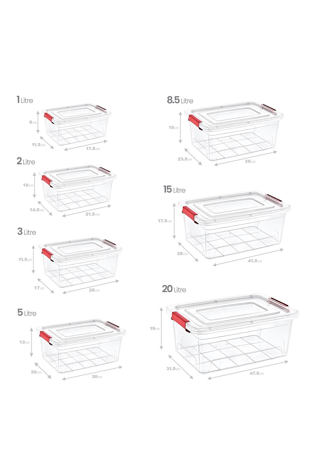 Smartware-Set of 7 Smart Box Storage Containers 2