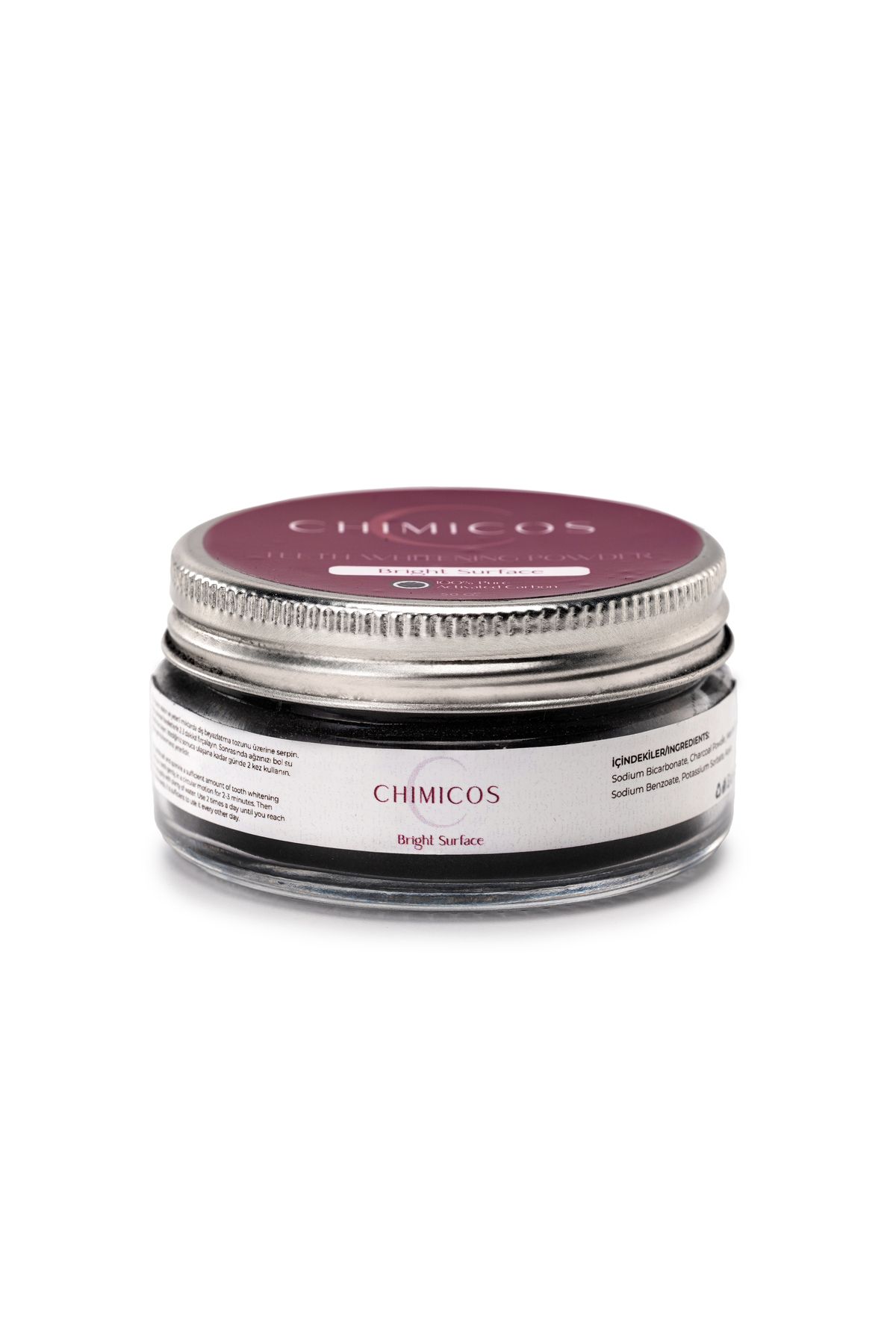 CHIMICOS Diş Beyazlatıcı Aktif Karbon Mucize Parıltı Toz 50 gr