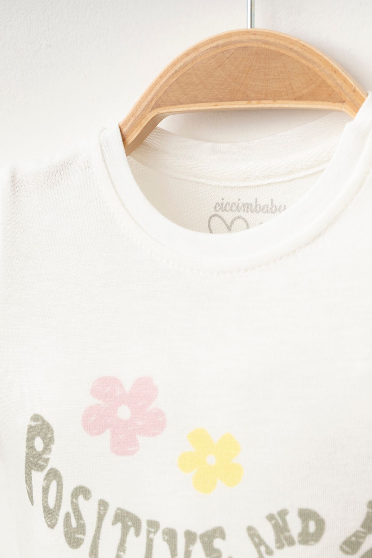 ciccimbaby-100% Cotton Positive Flower T-Shirt 2