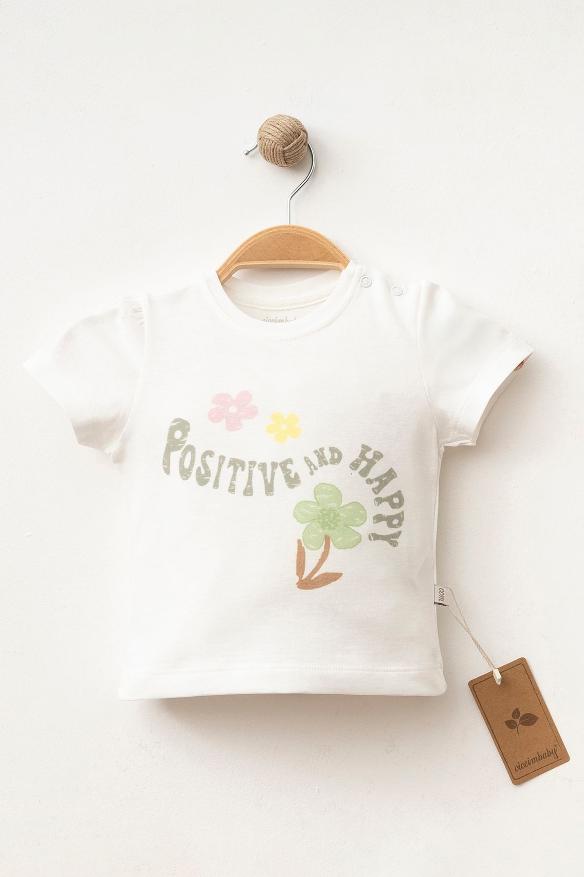 ciccimbaby-100% Cotton Positive Flower T-Shirt 1