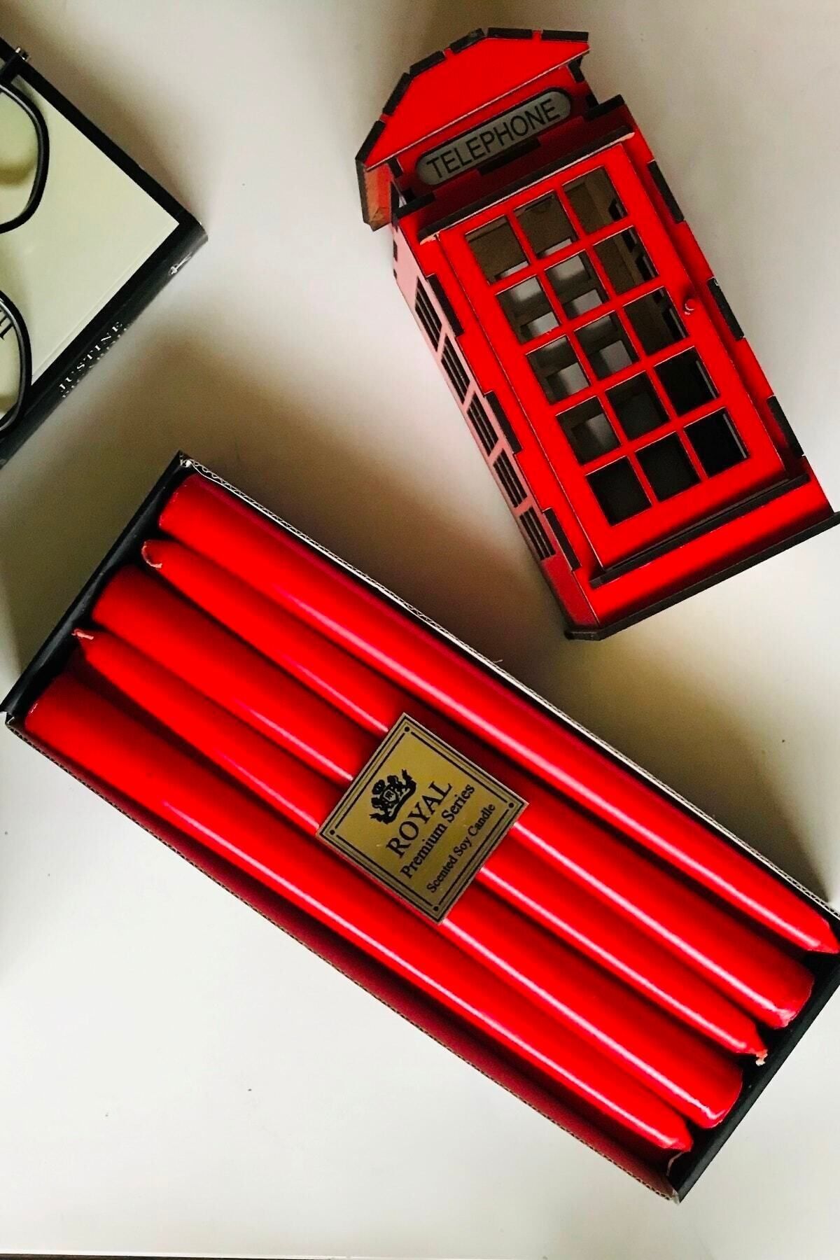 Royal Candle Royalmum Kırmızı Şamdan Mum 10 Adet -