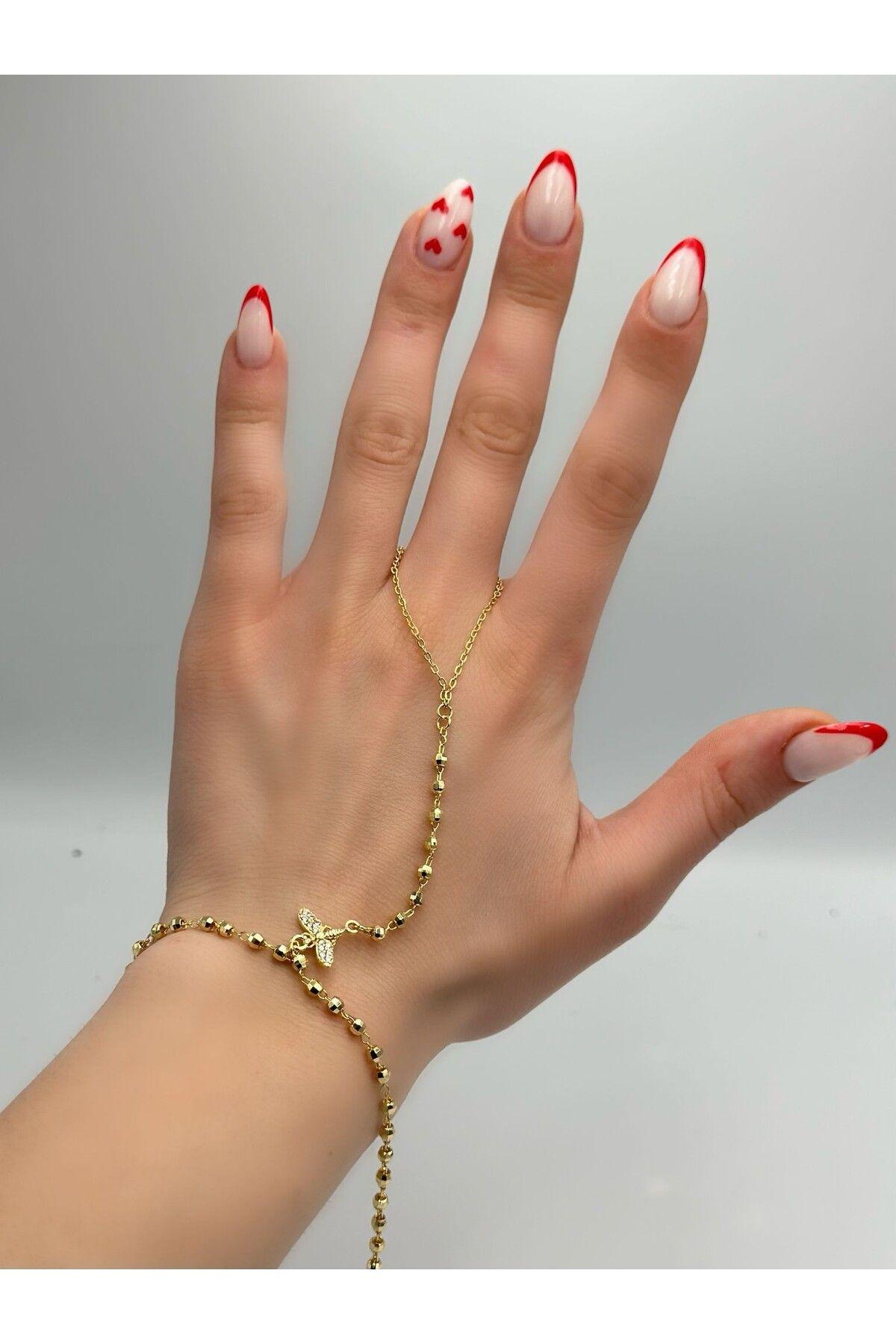 MyladyAccessoriess Topçuk Ve Arı Detay Çelik Şahmeran