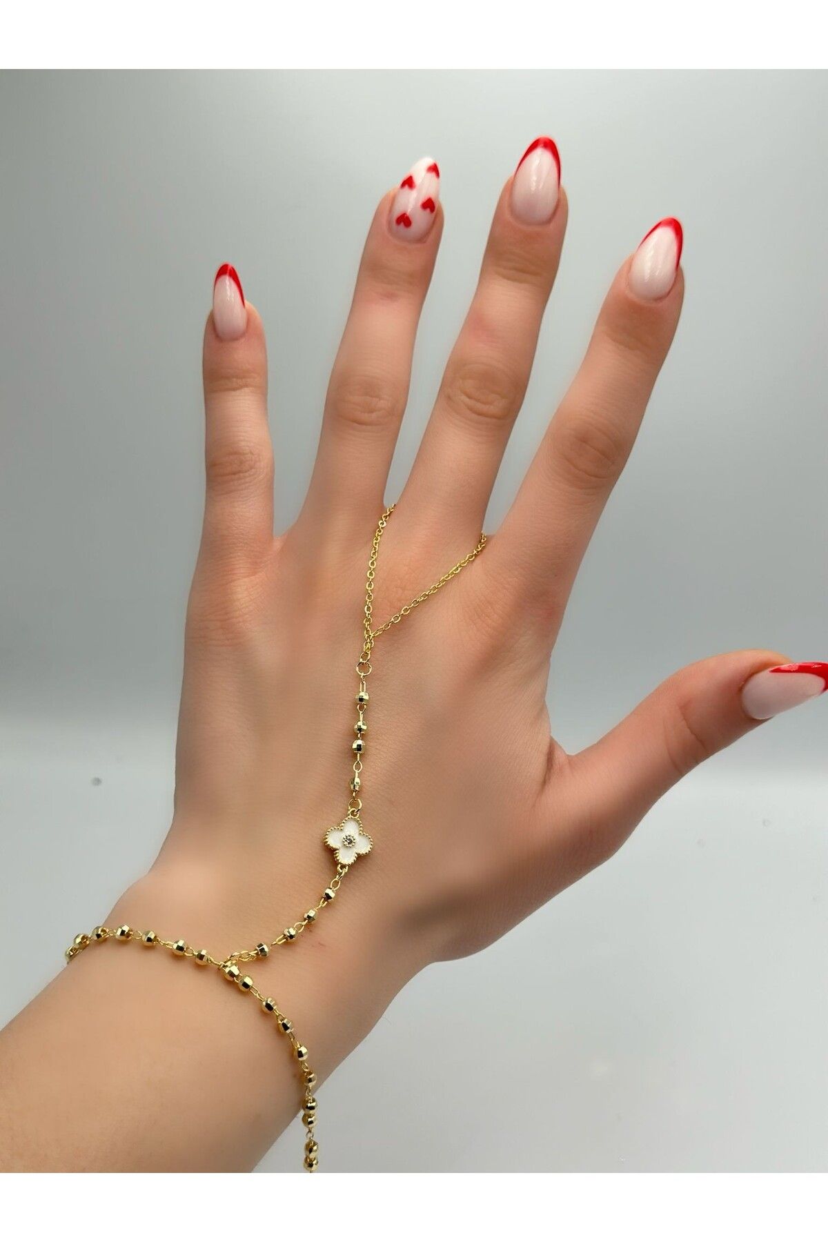 MyladyAccessoriess Topçuk Ve Yonca Detay Çelik Şahmeran