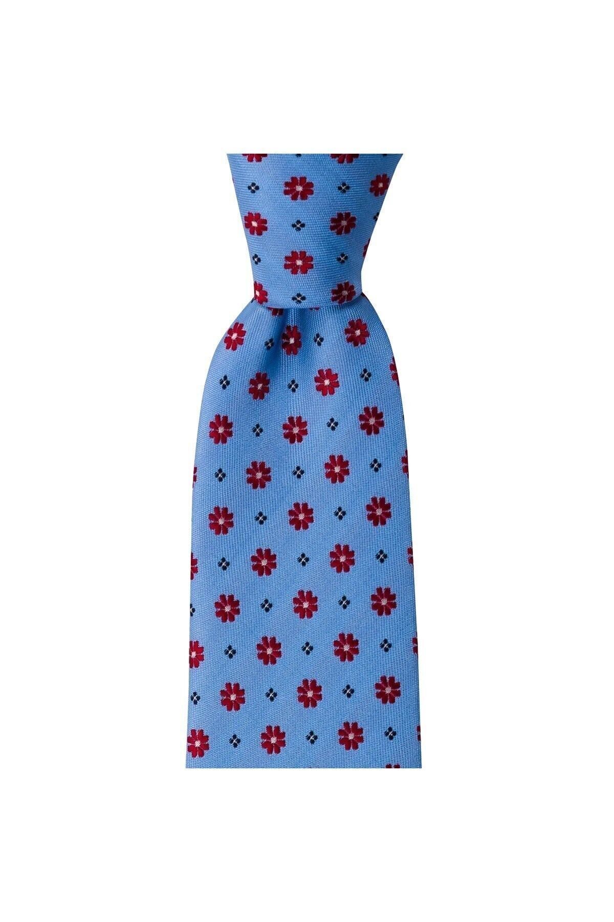  کراوات طرح‌دار قرمز با عرض ۸ سانتی‌متر