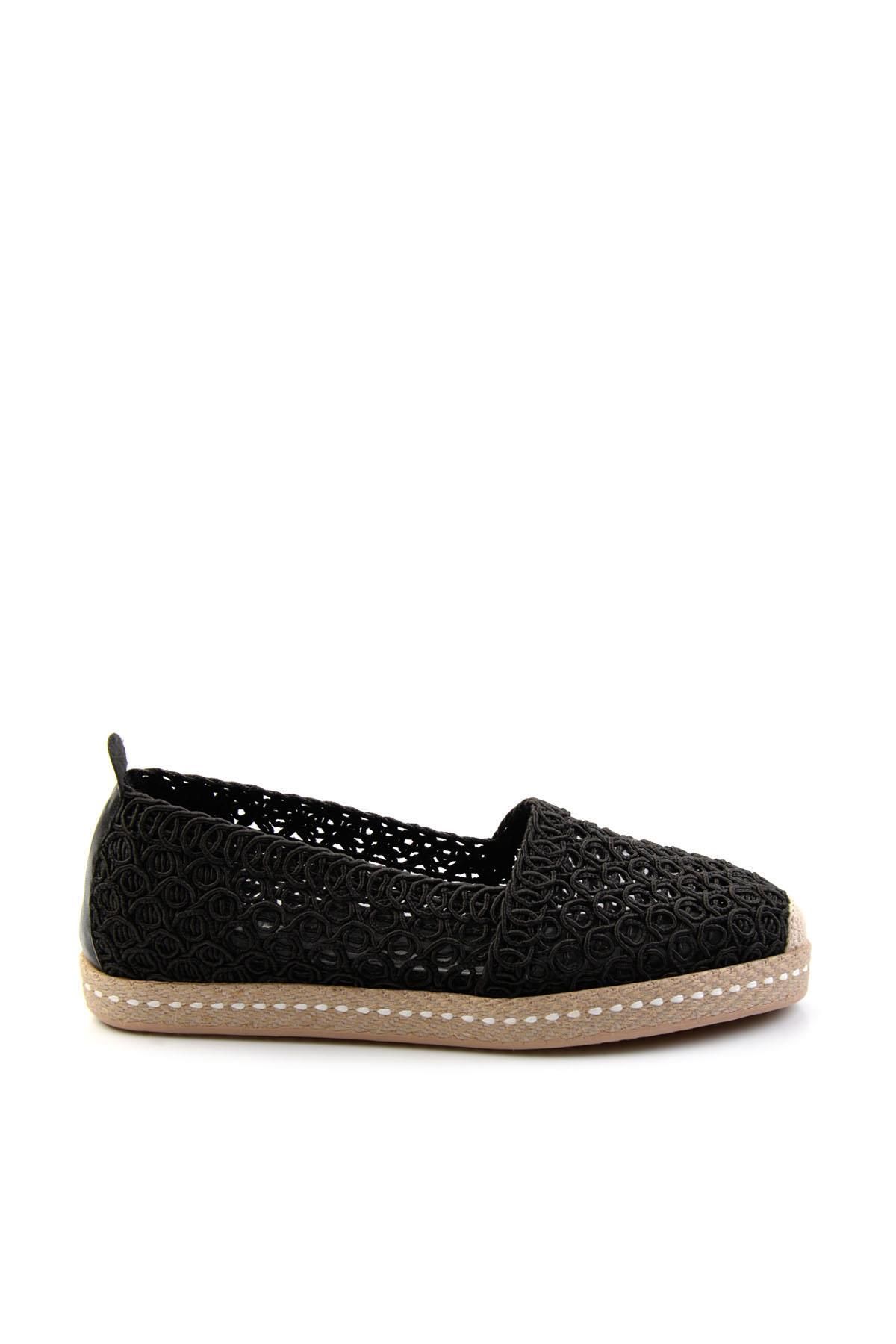Bambi Siyah Kadın Espadril K01117090516