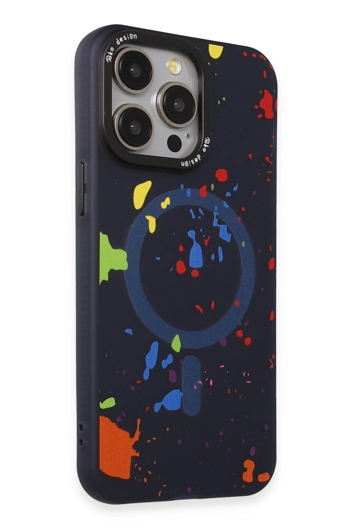 Joko iPhone 14 Pro Colorful Magsafe Kapak - Lacivert SPTGL