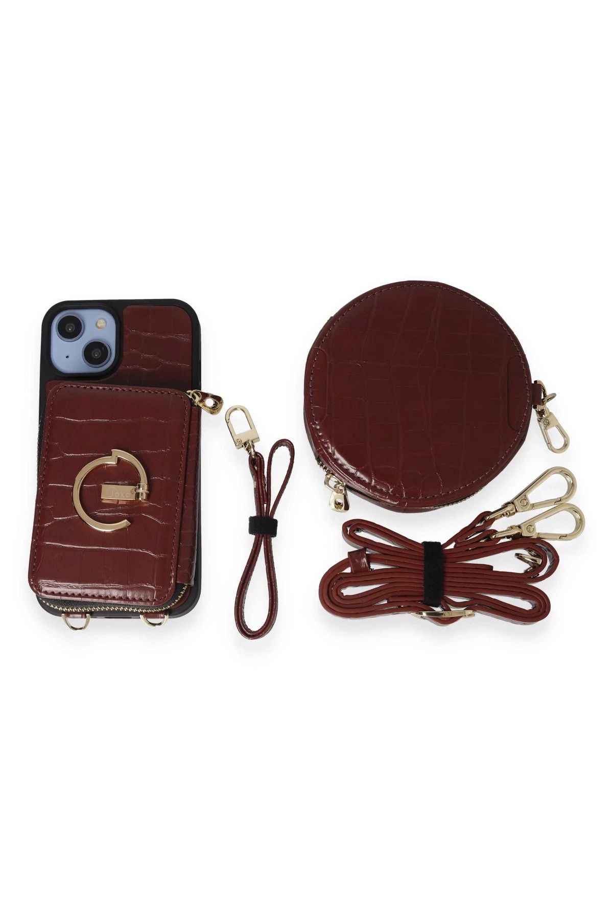 Joko iPhone 14 Kılıf Ermes Kapak - Bordo YNSMR