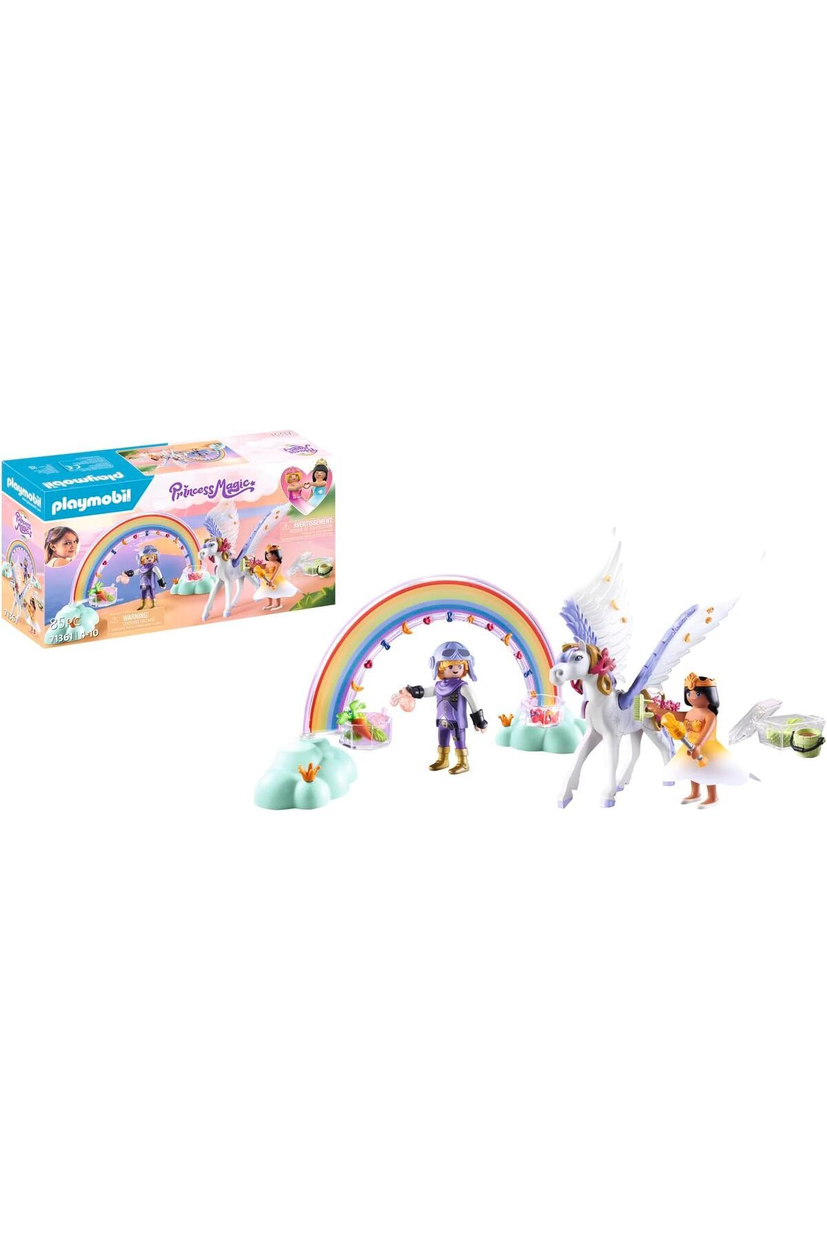 STOREMAX Rom Princess Magic 71361 Gökkuşaklı Peg, Büyüleyici Oyun Seti, Peg Bakımı ve Beslenmesi İçi