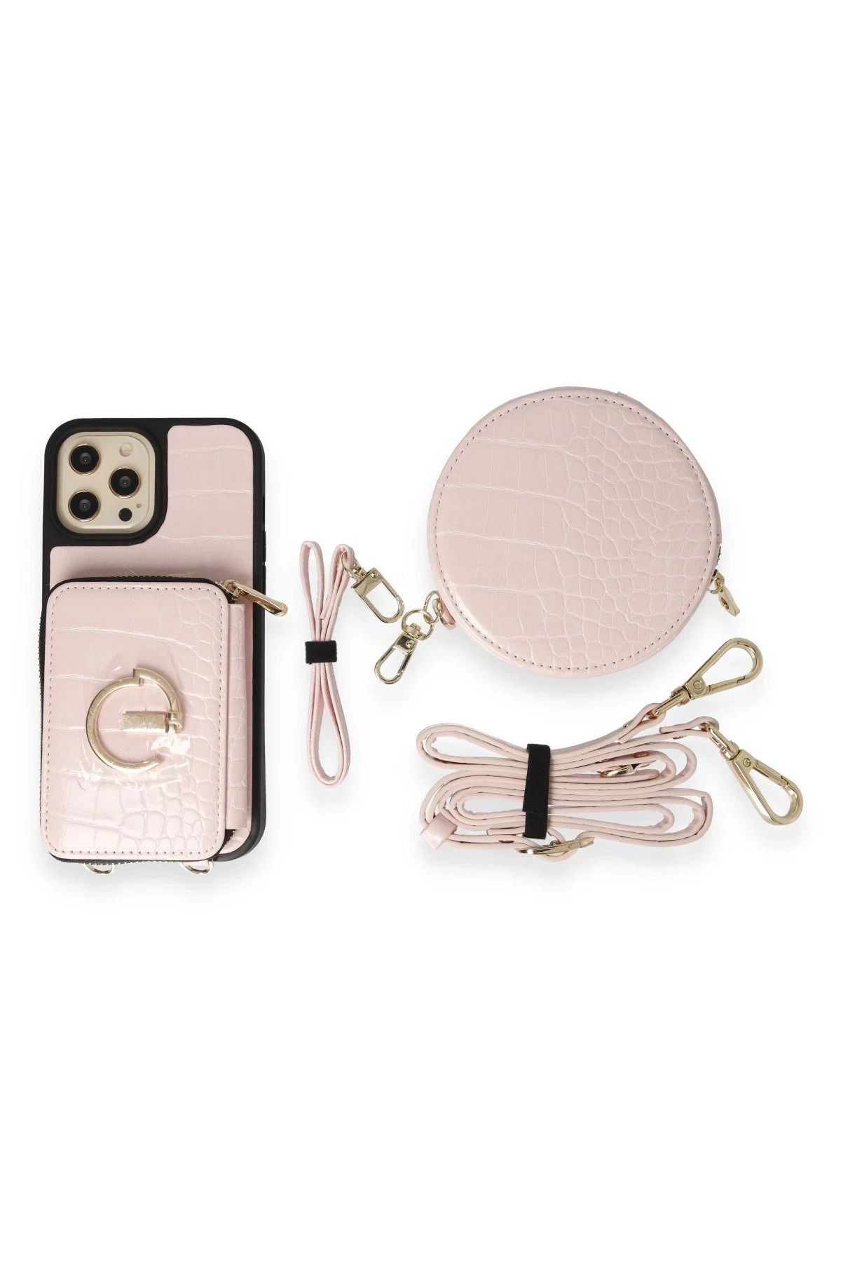 Joko iPhone 14 Pro uyumlu Kılıf Ermes Kapak - Pembe DPMAH