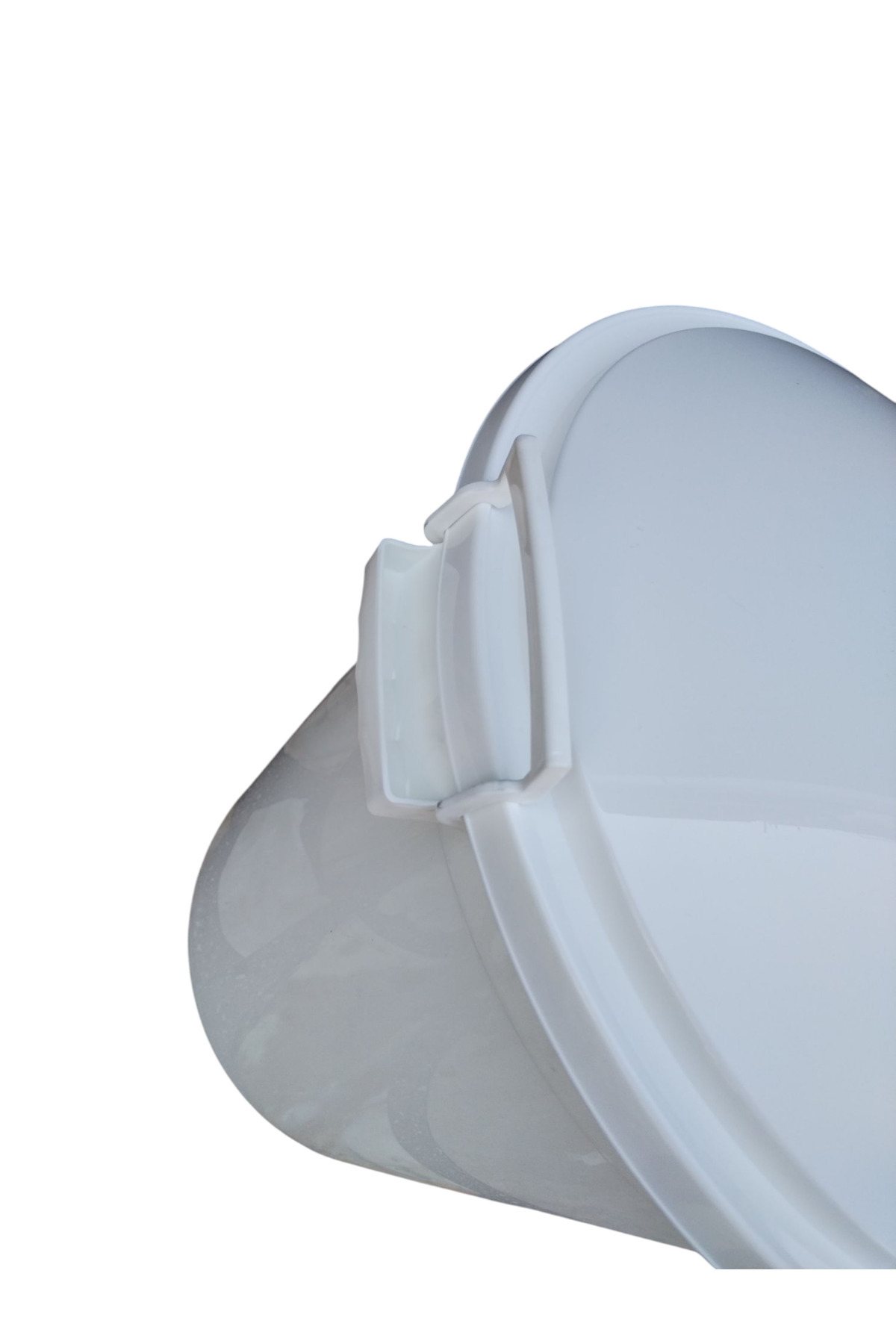 KAPLANBABA-50 Lt Round Plastic Large Size Trash Can with Lid Water Meat Bucket Balcony Garden Bucket with Lock (43X45X50) 8