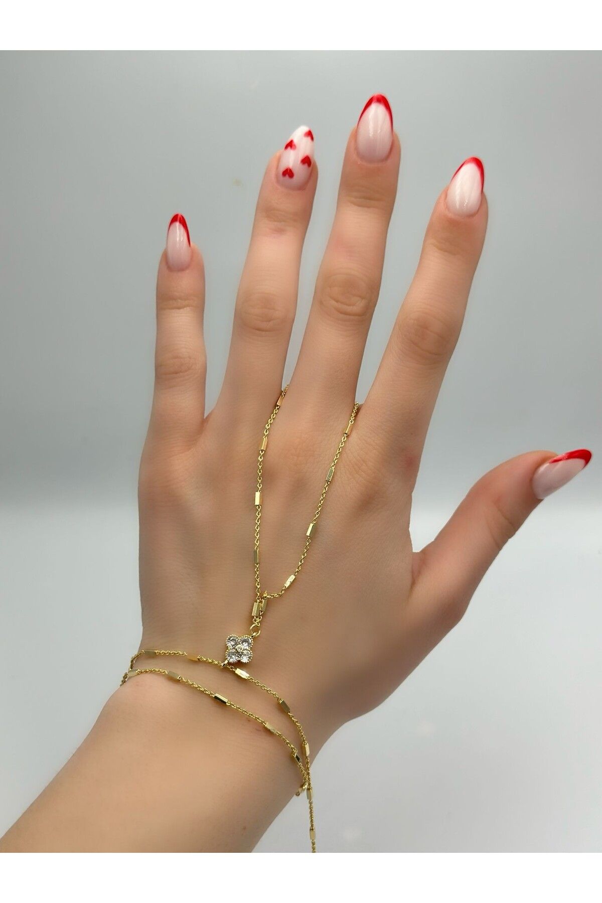 MyladyAccessoriess Zirkon Taş Detay Yonca Çelik Şahmeran